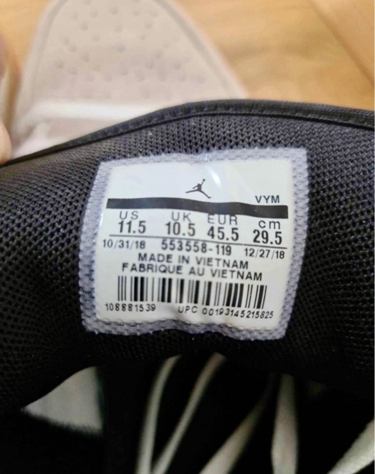 Jordan Brand × Nike Air Jordan 1 Low SE 553558-119 US 11.5 – Worn, No Box Size US 11.5 / EU 44-45 - 6 Thumbnail