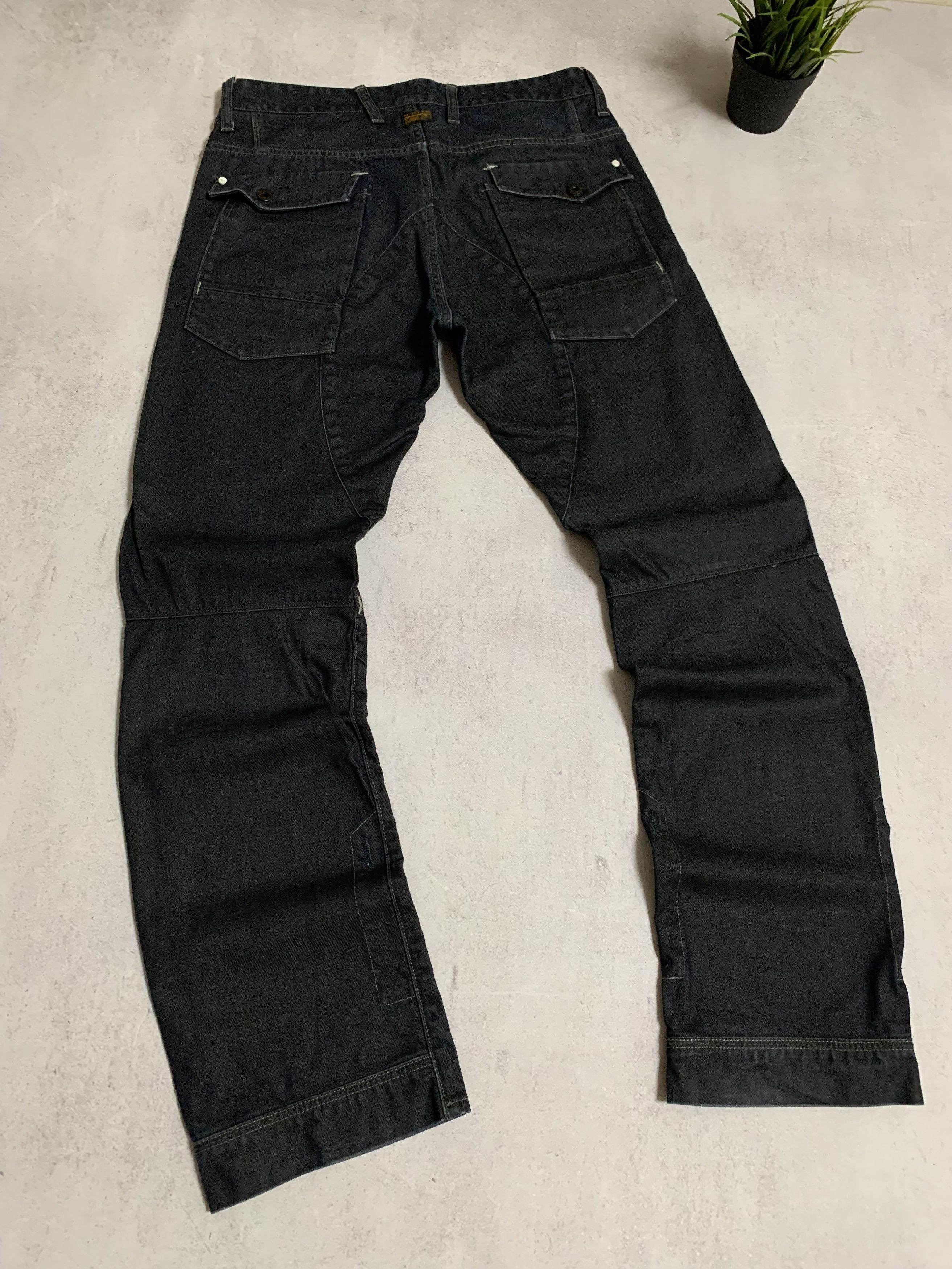 G-Star × Japanese Brand vintage g star raw double knee crazy dirty jeans denim y2k Size US 32 / EU 48 - 8 Thumbnail