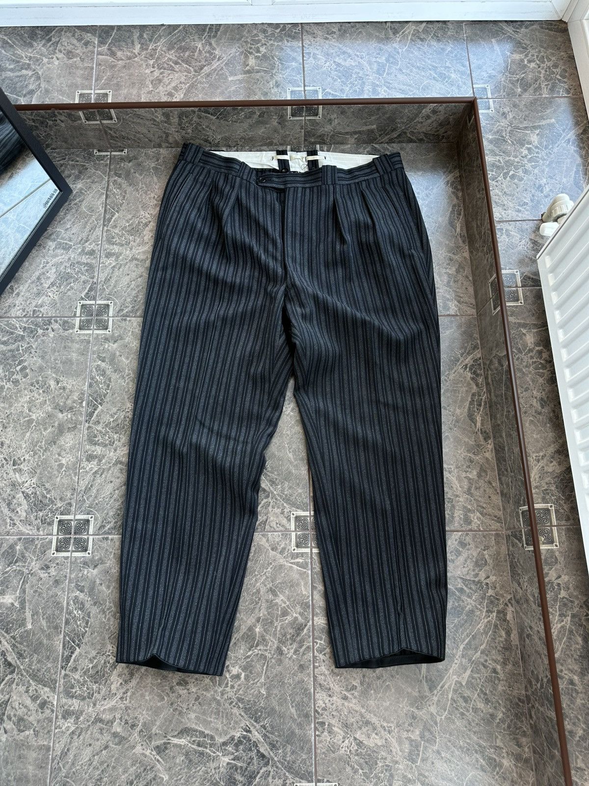 Other Vintage Edwardian Antique 1940s Men’s Wool Pants Sz XL Size US 36 / EU 52 - 1 Thumbnail