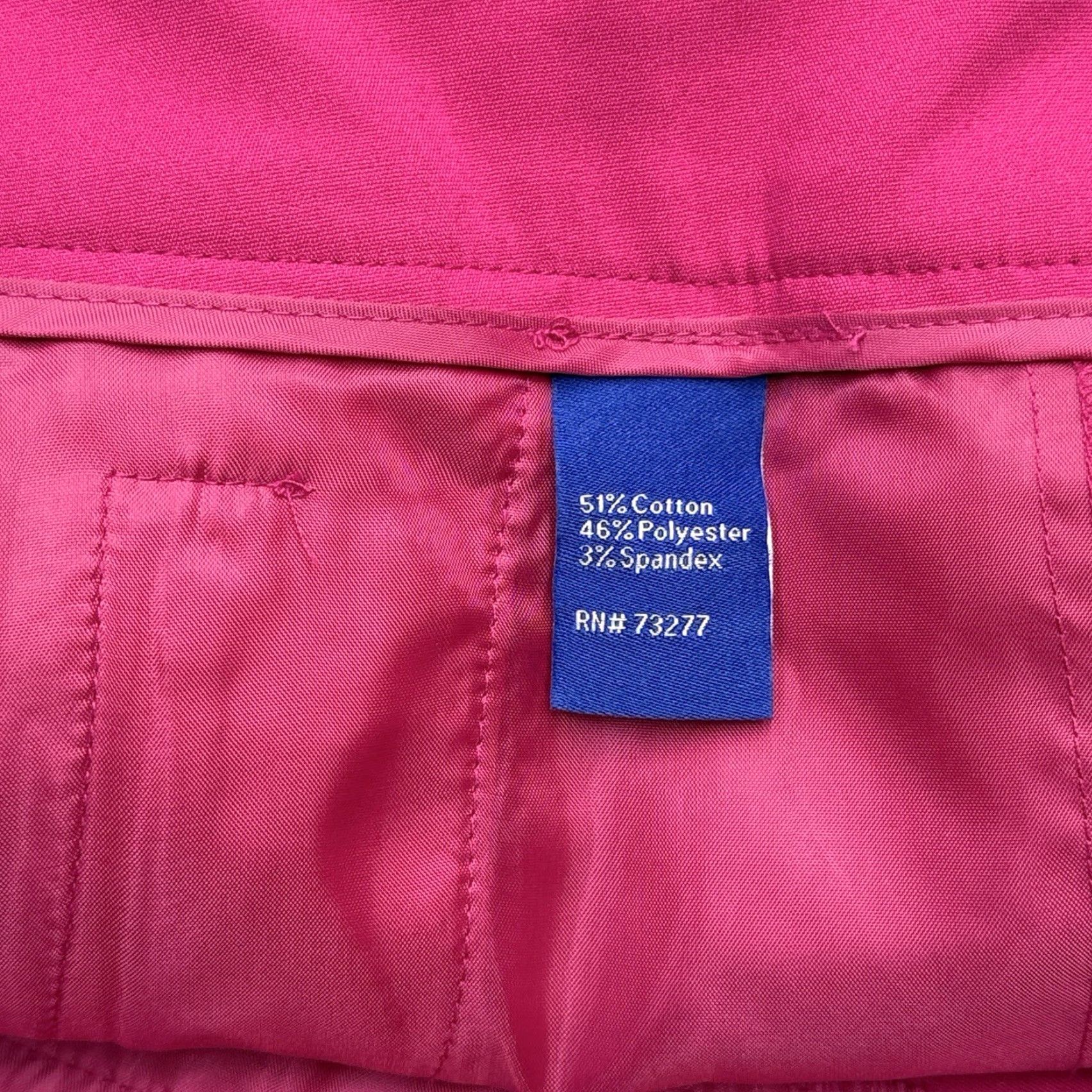 Apt. 9 Apt. 9 Pink Capri Pants Womens 8 Mid Rise Stretch Flat Front Straight Leg Workwear Casual Size 30" / US 8 / IT 44 - 7 Thumbnail