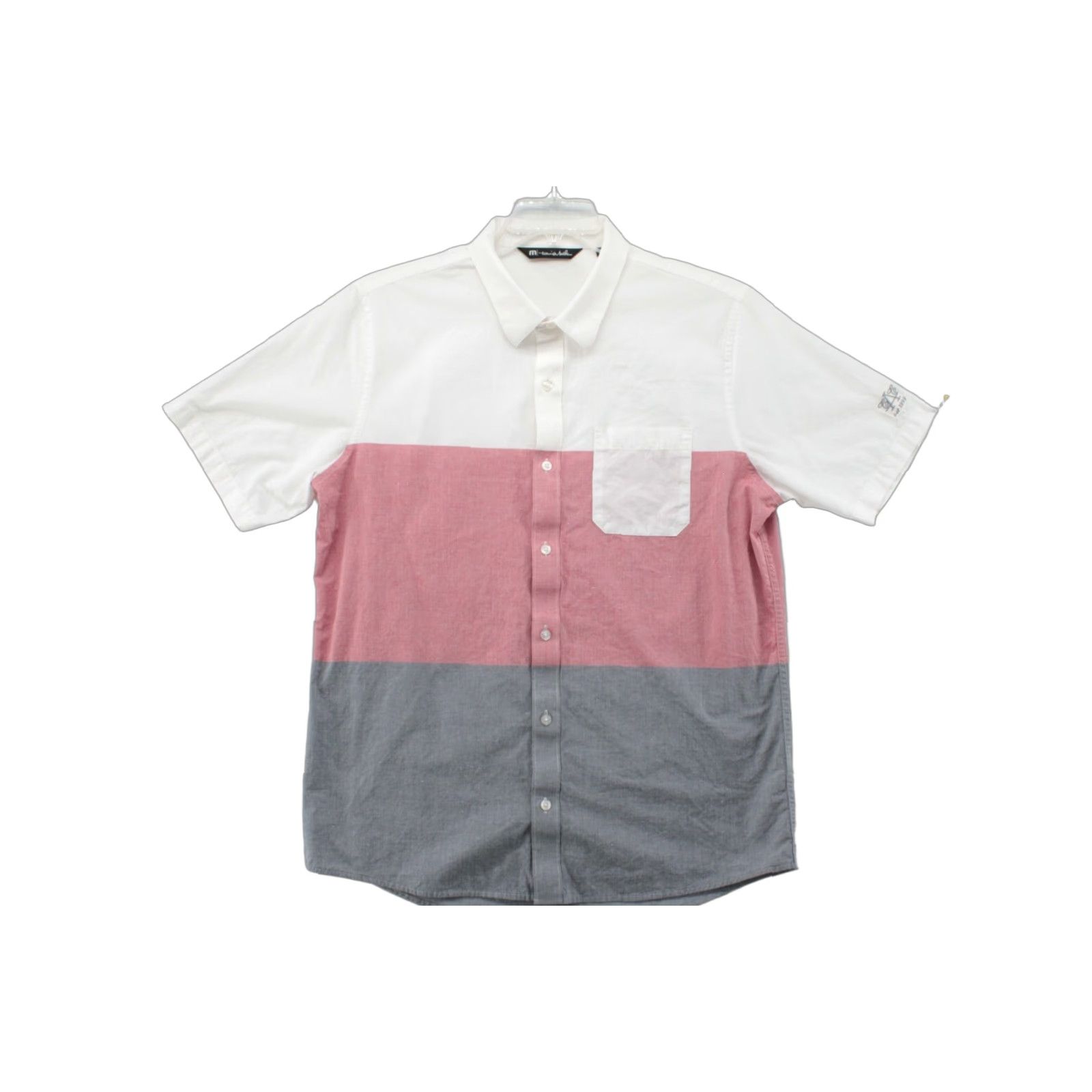 TravisMathew Travis Mathew Shirt Men's Large Multicolor Block Button Up Short Sleeve Preppy Size US L / EU 52-54 / 3 - 1 Thumbnail