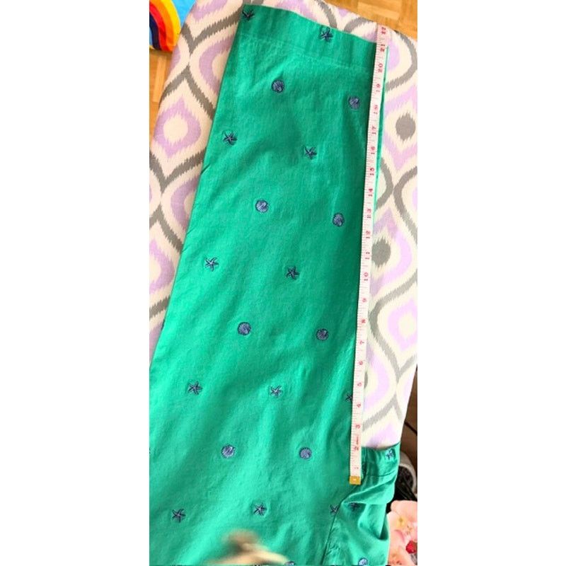 Talbots Talbots Embroidered Ankle Pants – Size 8 – Coastal Shell Size 30" / US 8 / IT 44 - 3 Thumbnail