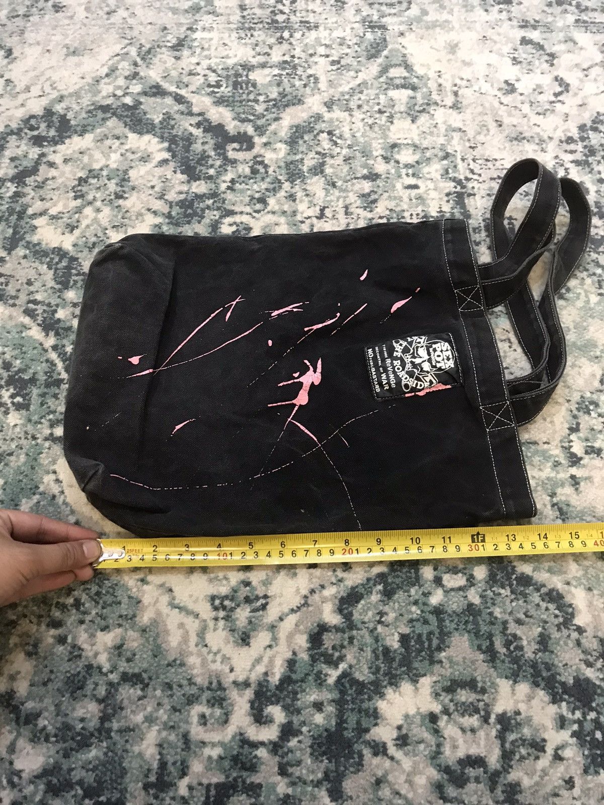 Japanese Brand Sex Pot Revenge Punk Denim Tote Bag Size ONE SIZE - 11 Thumbnail