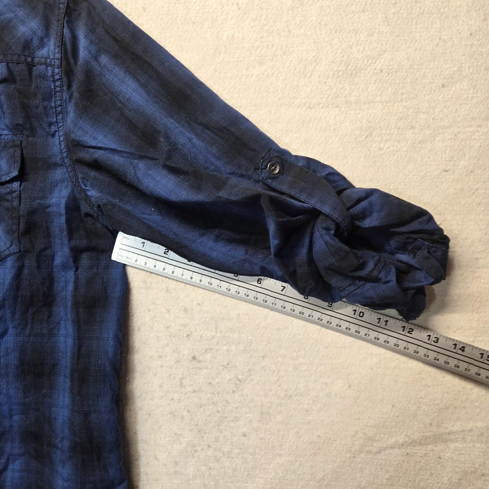 Vintage Urban Pipeline Button Up Shirt Blue Black Plaid Adult L Regular Cotton Mens Size US L / EU 52-54 / 3 - 5 Thumbnail