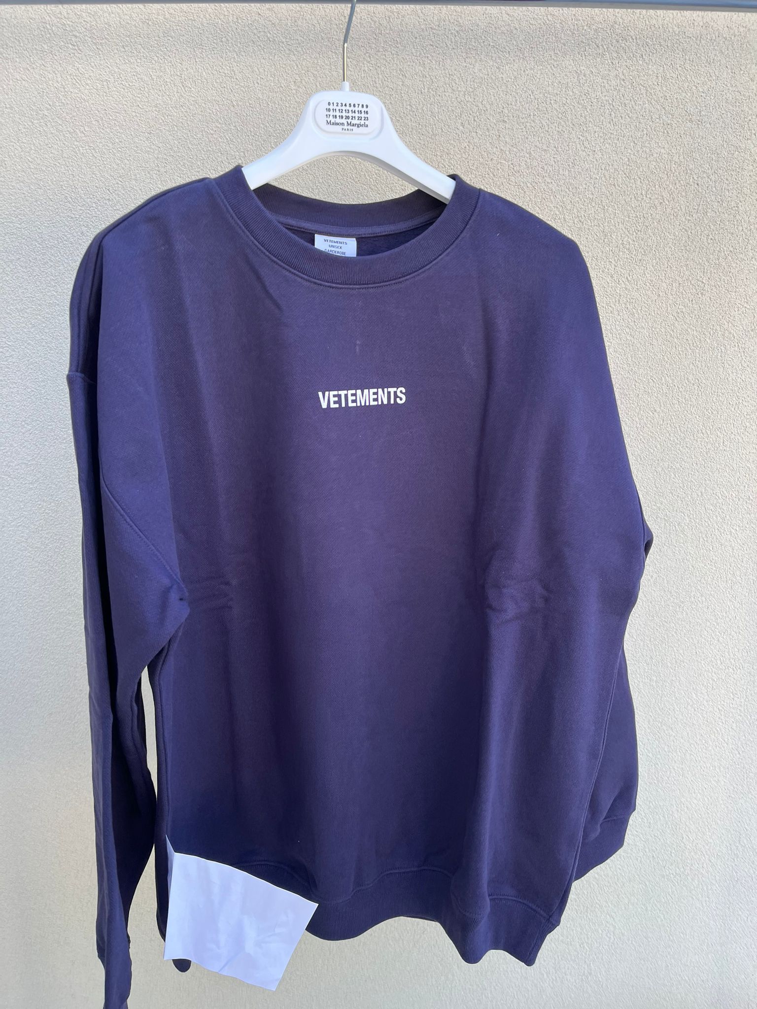 Vetements Logo Sweat Shirt in Navy / Marine Size US S / EU 44-46 / 1 - 2 Thumbnail