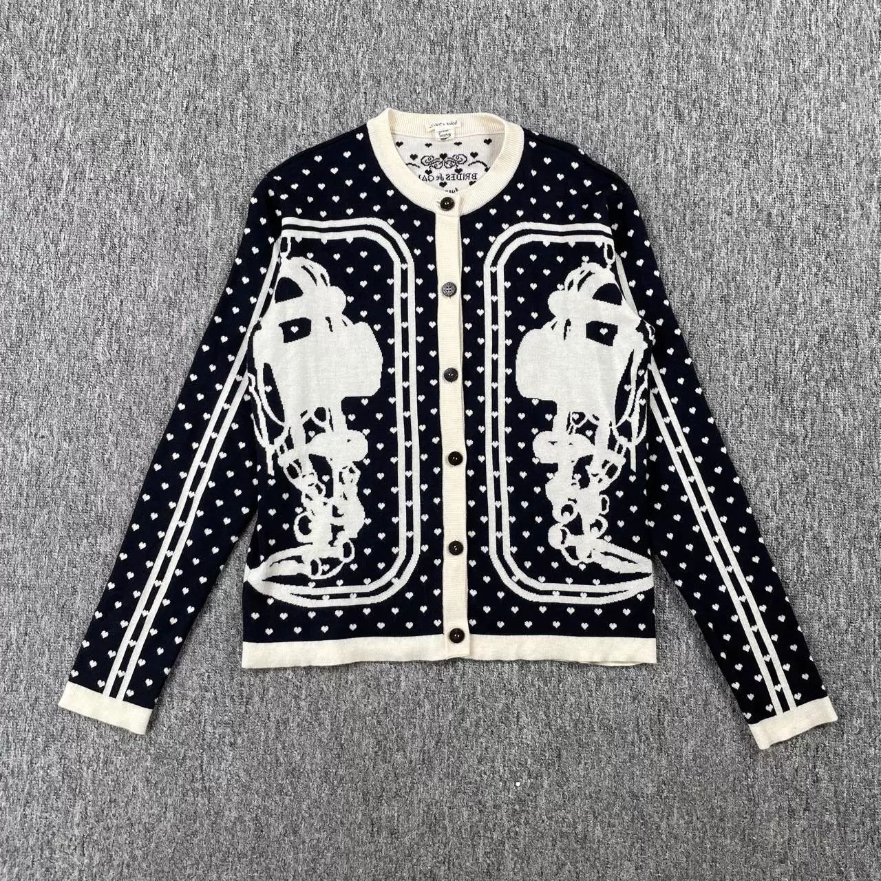 Hermes HERMES Black Knit Cardigan Coat Size US XS / EU 42 / 0 - 1 Thumbnail