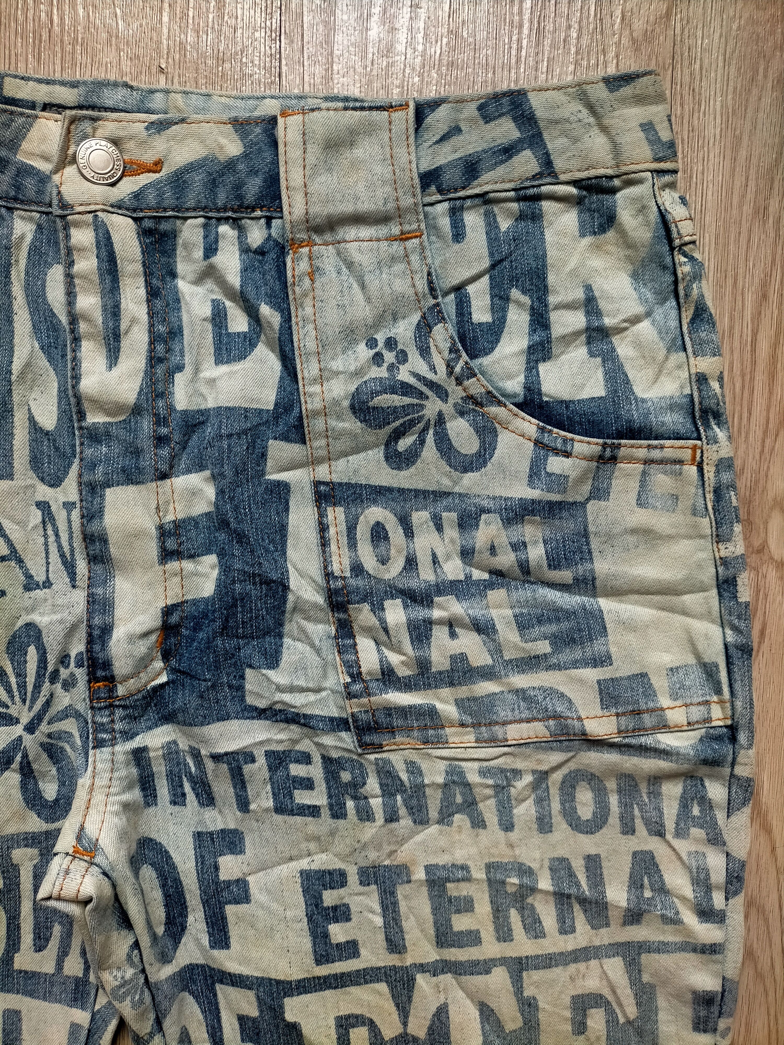 Hysteric Glamour Flare Jeans Jouer Aux Echecs OverPrint Button Boot cut Size US 34 / EU 50 - 6 Thumbnail