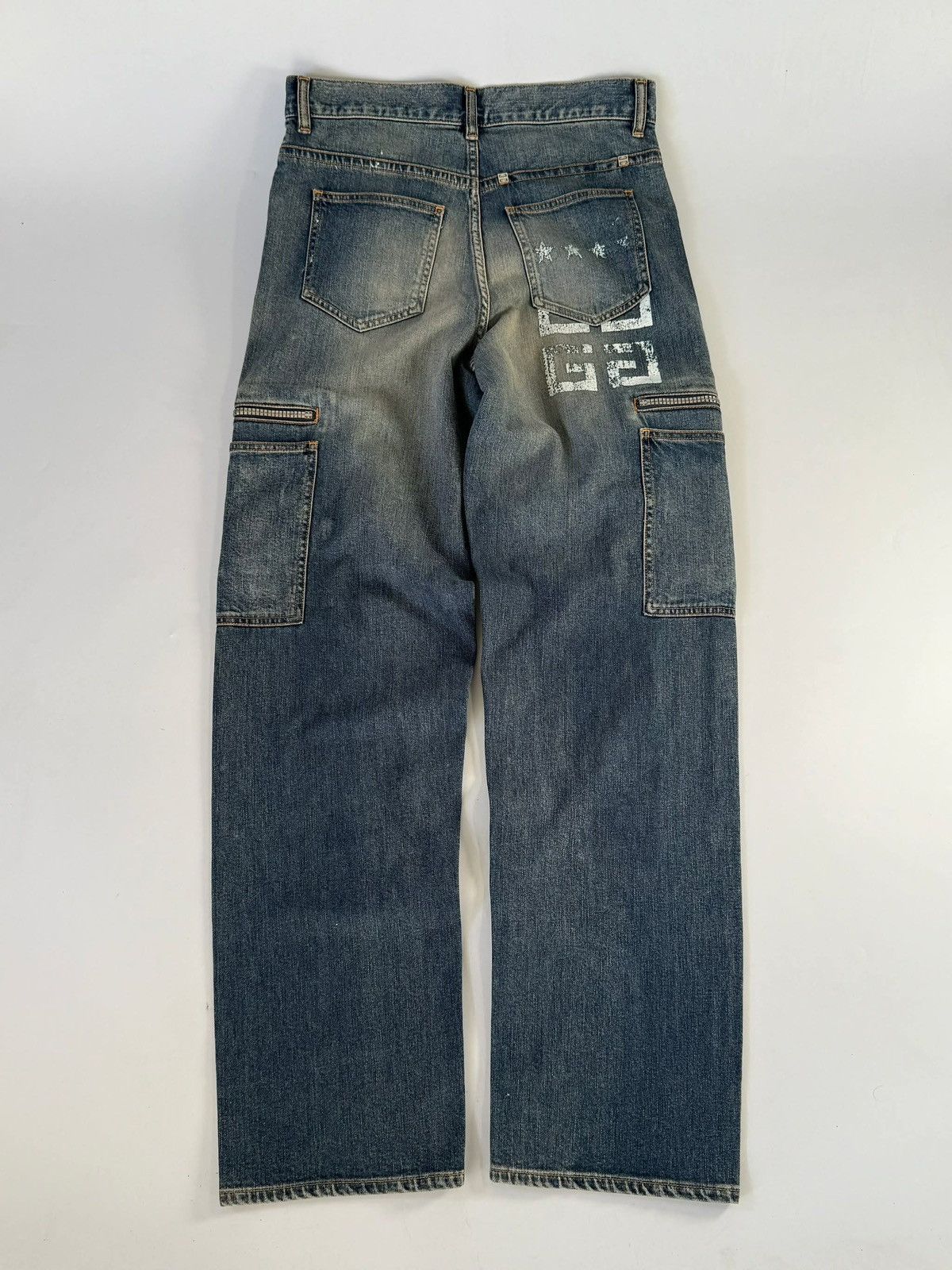 Givenchy Givenchy Straight Leg Cargo Jeans Size US 27 - 2 Thumbnail