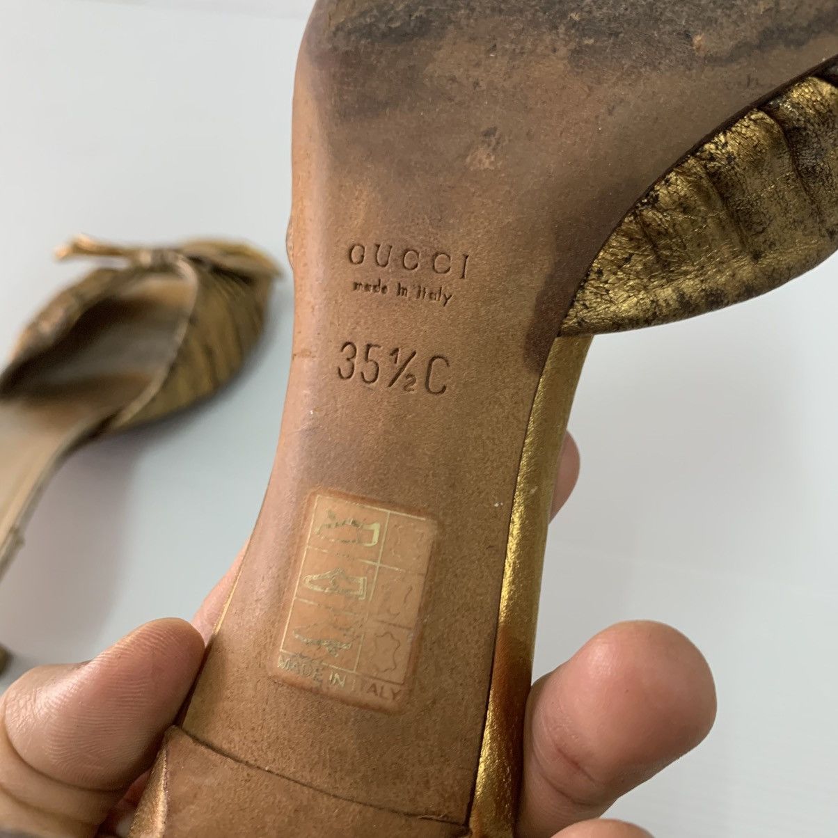 Gucci Gucci Leather Heels Size US 5.5 / IT 35.5 - 7 Thumbnail