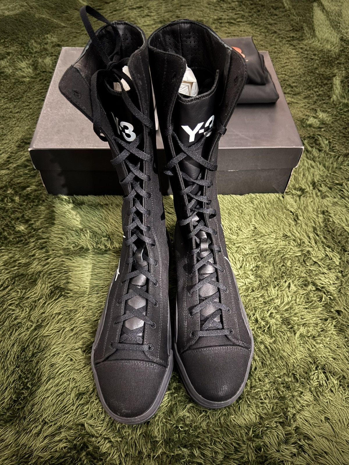 Yohji Yamamoto [US9.5] Y-3 Yohji Yamamoto Yuben Embroidery Logo Boots Size US 9.5 / EU 42-43 - 2 Thumbnail