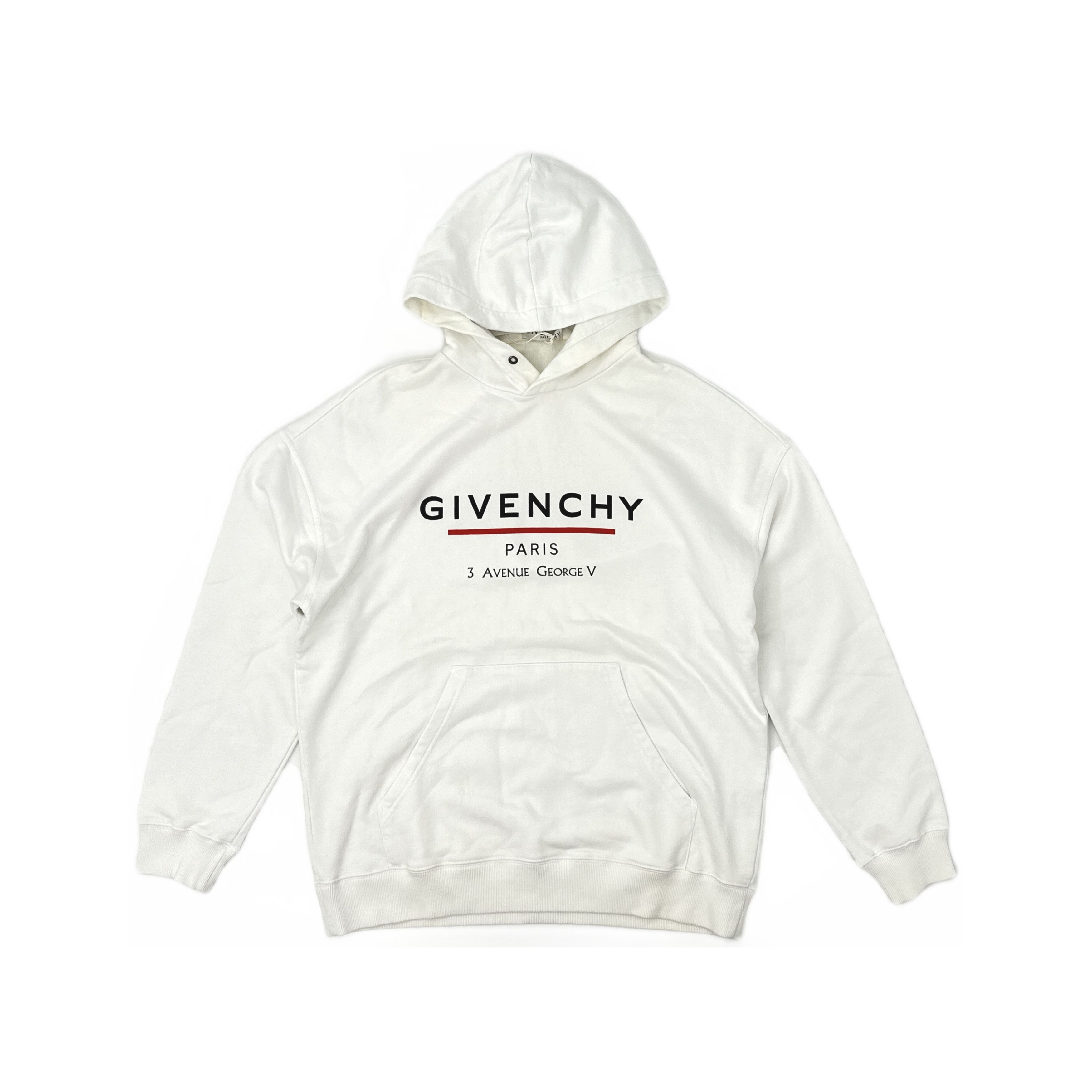 Givenchy Givenchy Logo Hoodie White Size L Size US L / EU 52-54 / 3 - 1 Thumbnail
