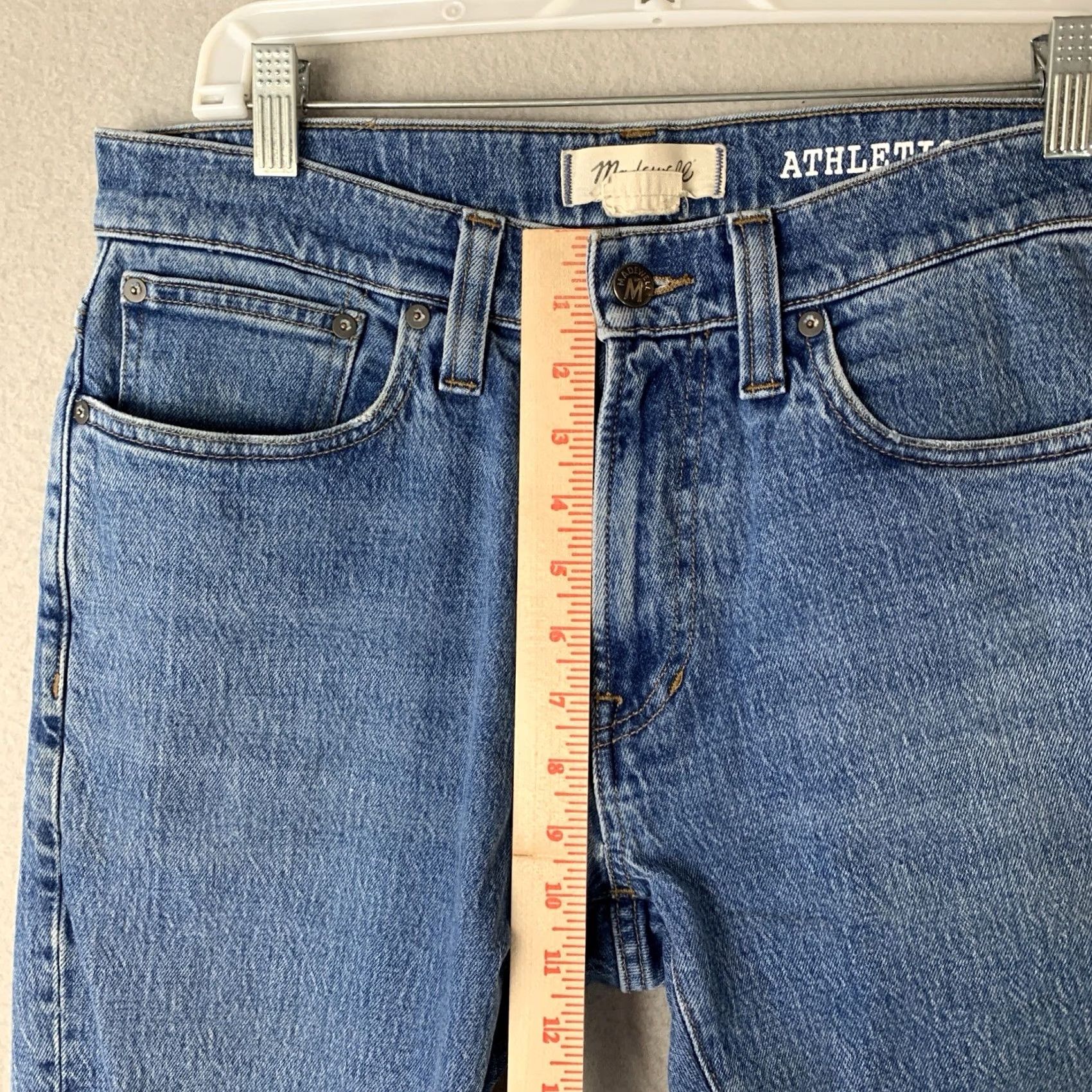 Madewell Madewell Jeans Men 32x30 Blue Slim Distressed Stretch 5-Pocket Denim Regular Slim Mens Jeans Size US 32 / EU 48 - 7 Thumbnail