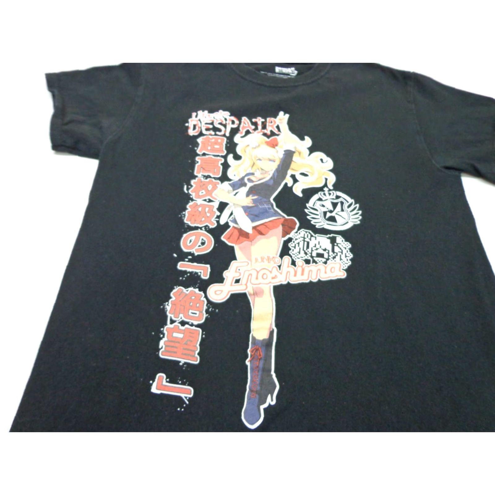Vintage Danganronpa 3 Ultimate Despair Junko Enoshima Anime T-Shirt Size Small Men Short Sleeve Crew Neck Black Cotton Regular Funimation Size S Size US S / EU 44-46 / 1 - 2 Thumbnail