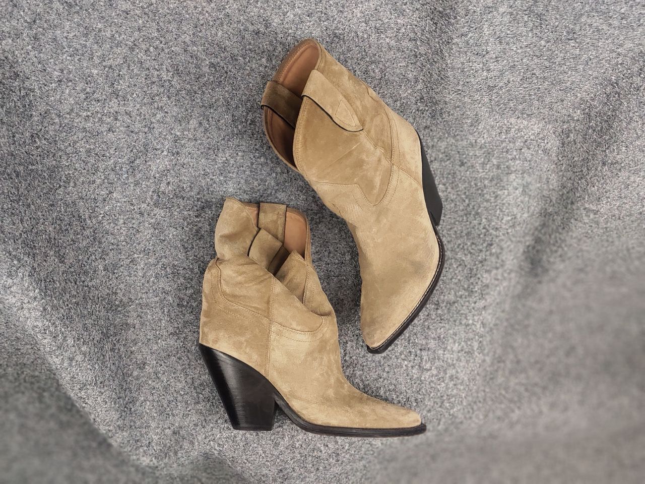 Isabel Marant Isabel Marant Leyane suede cowboy Ankl Boots Vintage Western Size US 10 / IT 40 - 1 Thumbnail