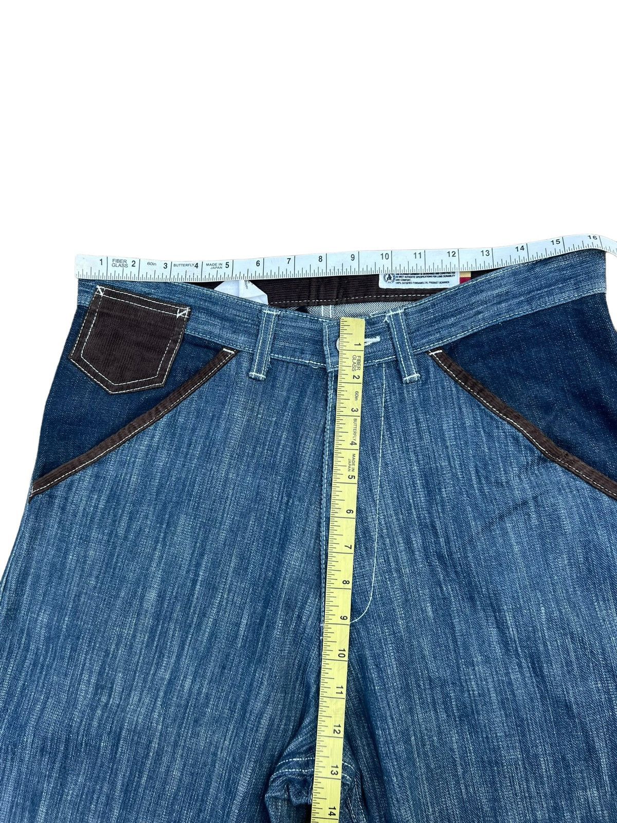 Vintage Vintage Scanner Fundamental Products Japan Blue Denim Jeans Size US 32 / EU 48 - 3 Thumbnail