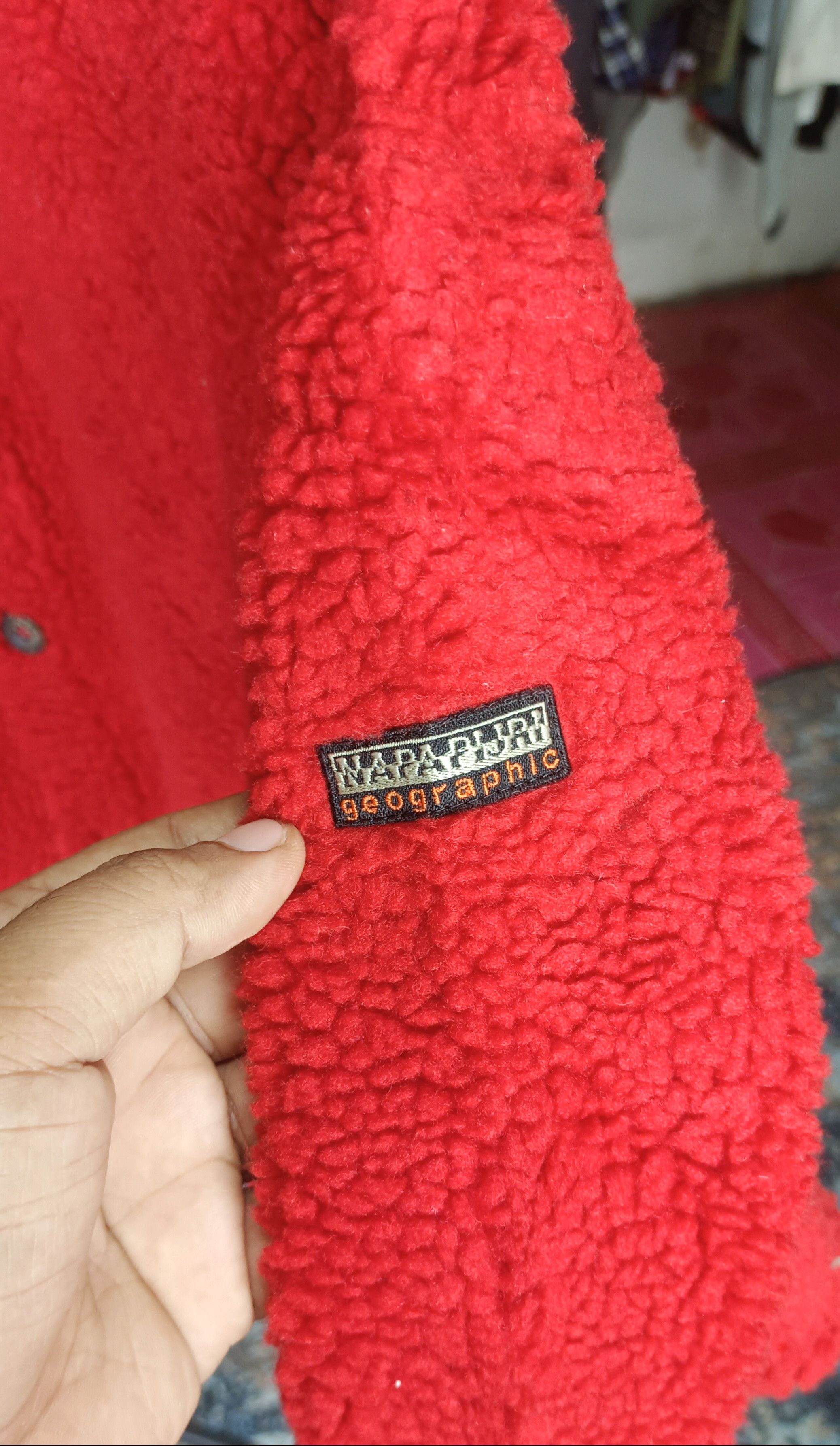 Napapijri Italy🔥Napapijri Geographic Deep Pile Button Fleece Jacket Size US M / EU 48-50 / 2 - 4 Thumbnail