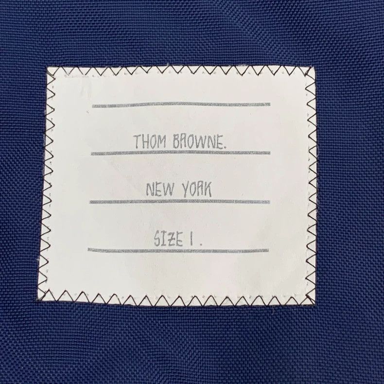 Thom Browne Thom Browne Dark blue lapel single-breasted long-sleeved sh Size US S / EU 44-46 / 1 - 5 Thumbnail
