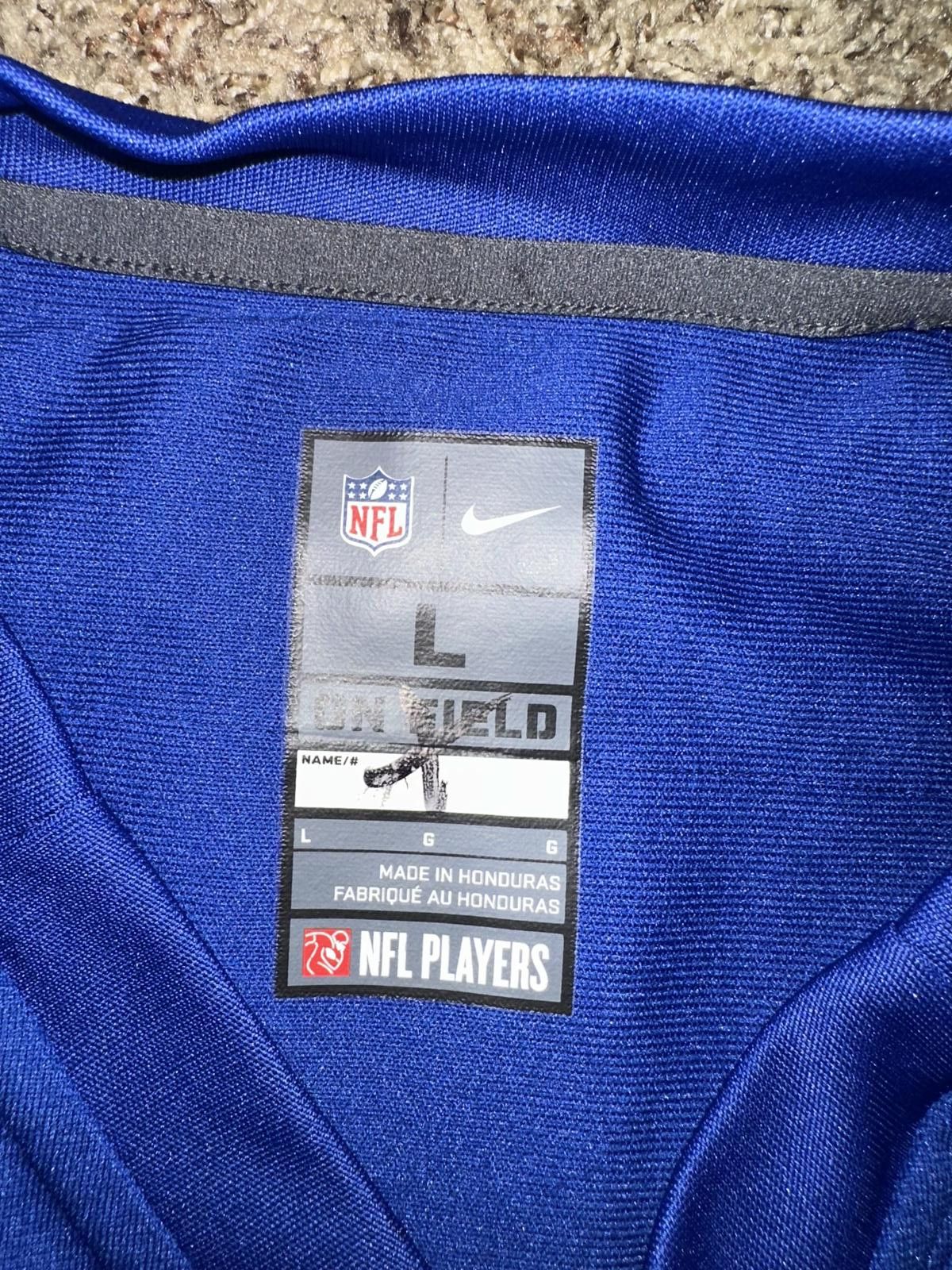 Nike Nike Men's NFL New York Giants (Hakeem Nicks) #88 Game Blue Football Jersey Size US L / EU 52-54 / 3 - 7 Thumbnail