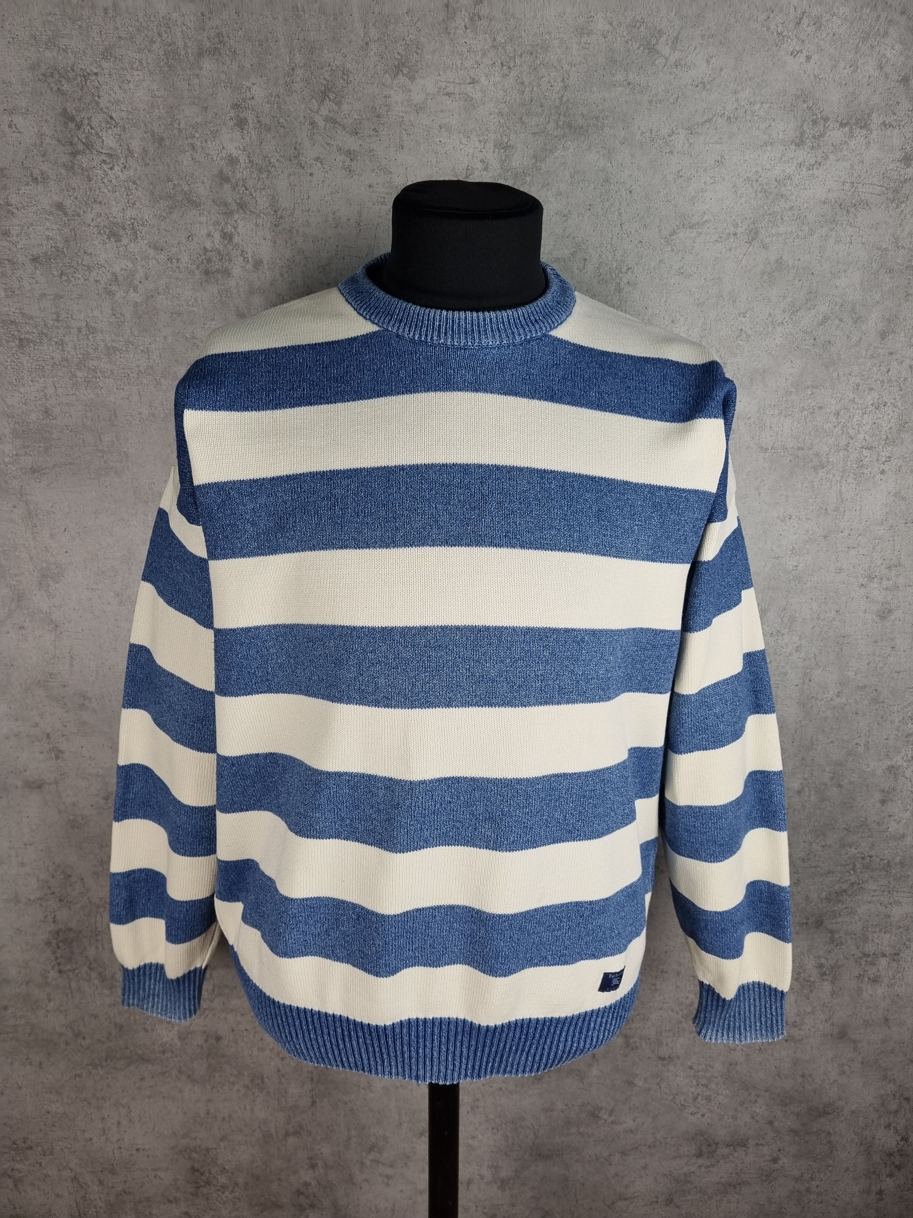 Burberry × Burberry Prorsum × Vintage Burberrys Blues Striped Sweater Size US L / EU 52-54 / 3 - 2 Thumbnail