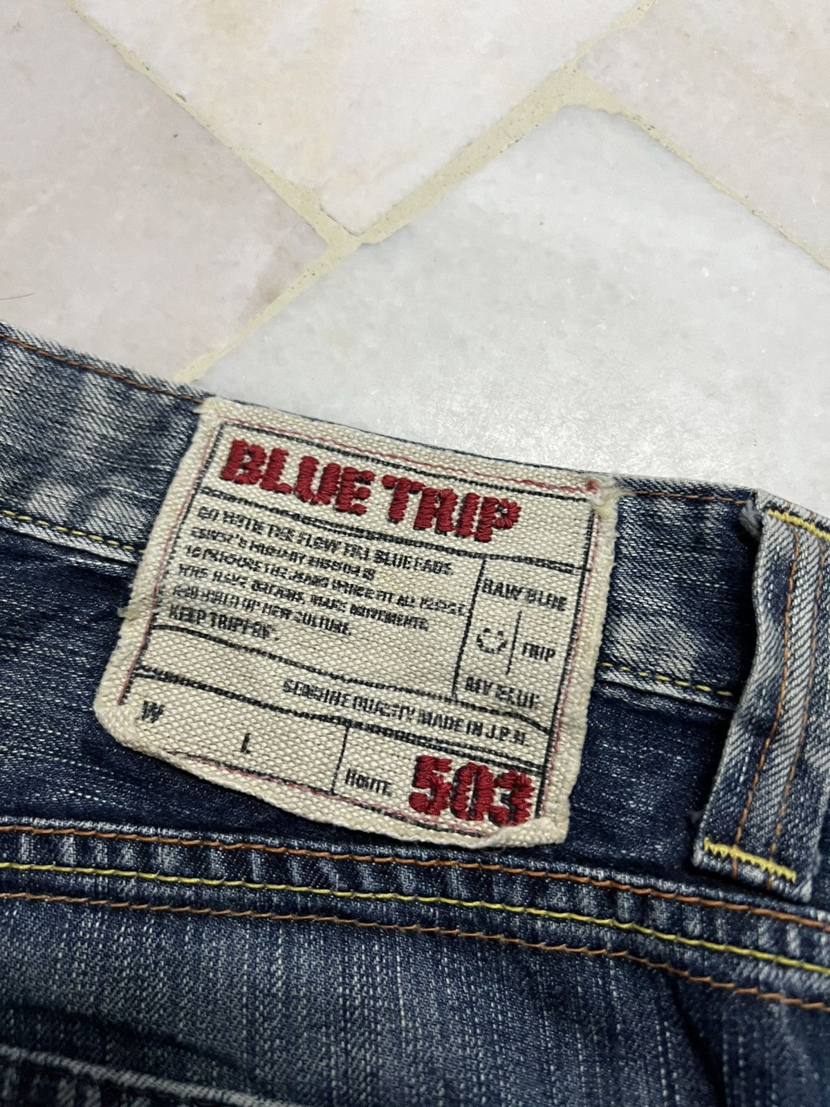 Edwin 💥Flare💥Edwin 503 Blue Trip Mud Wash Jean Size US 33 - 21 Thumbnail