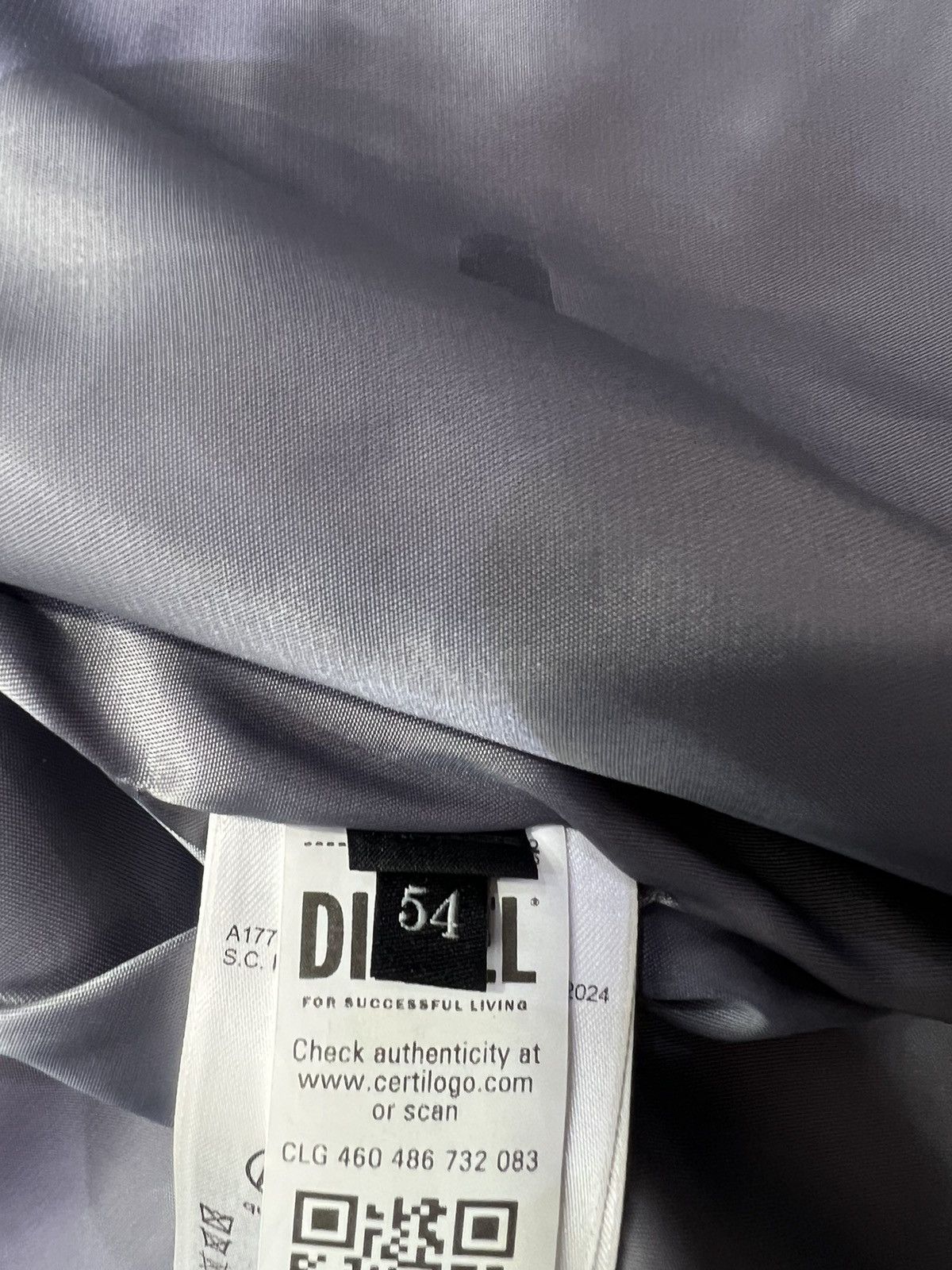 Diesel Diesel L-MART-B leather jacket for mens size XXL Size US XXL / EU 58 / 5 - 12 Thumbnail