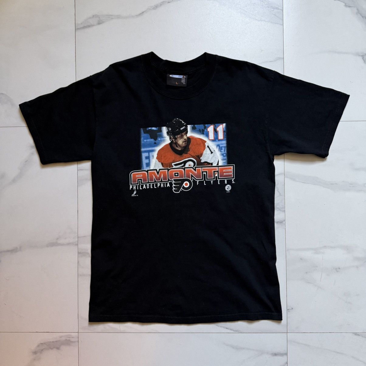 NHL Vintage Y2K Tony Monte Philadelphia Flyers T-Shirt Size US L / EU 52-54 / 3 - 2 Thumbnail