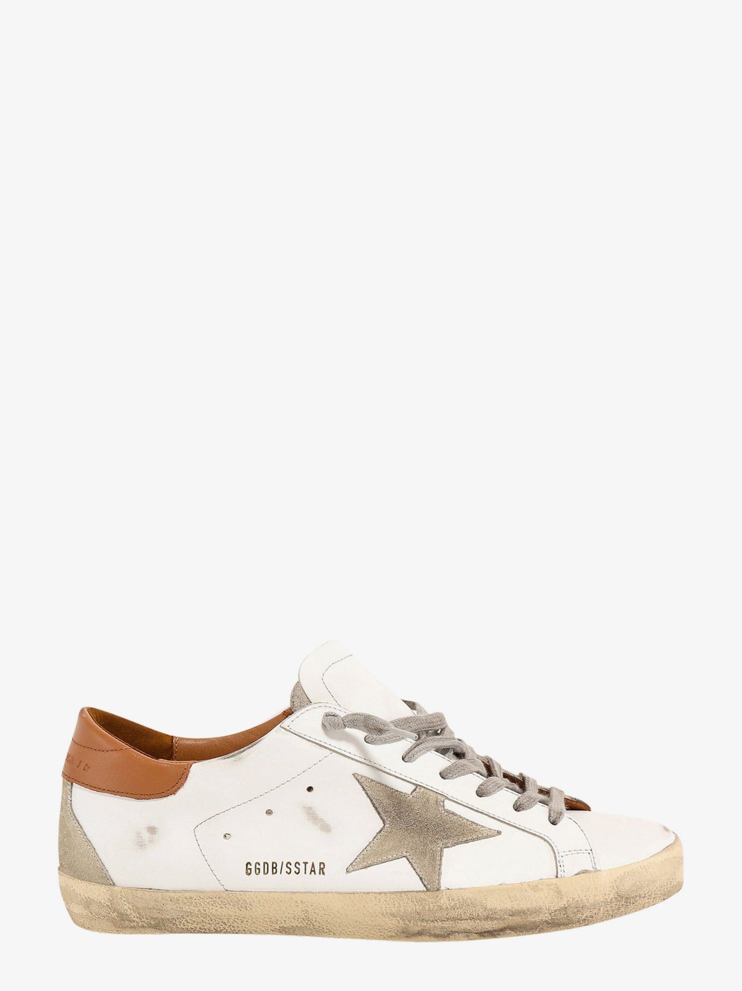 image of Golden Goose Super-Star Man White Sneakers, Men's (Size 13)