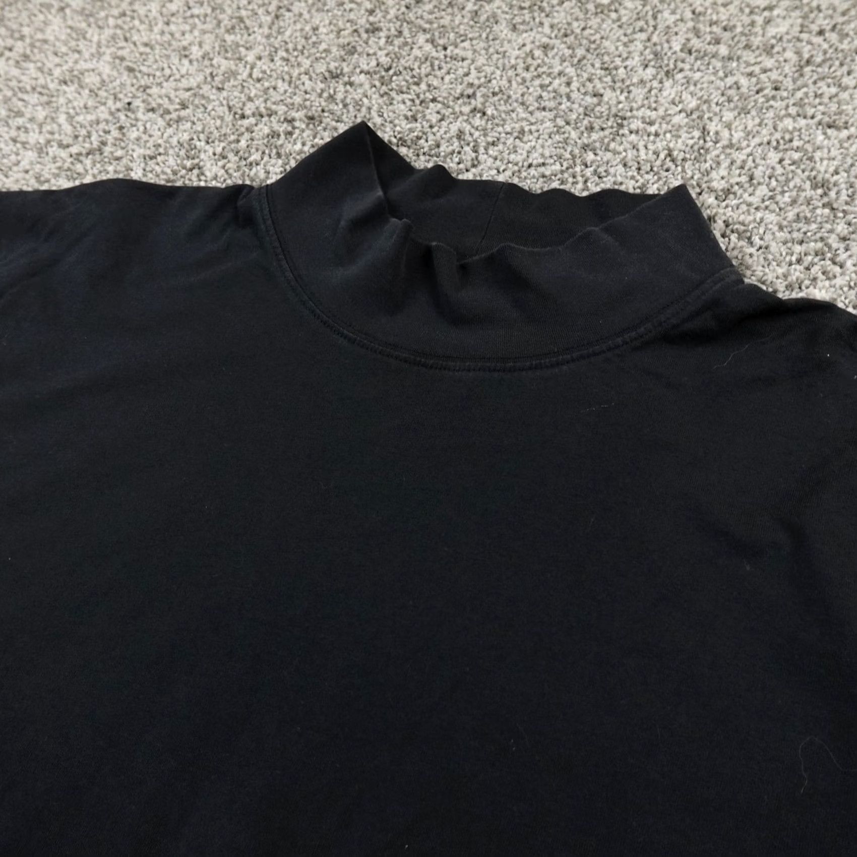 Vintage LL Bean Shirt Mens XL Black Mock Neck Long Sleeve Outdoor Hiking Trail Size US XL / EU 56 / 4 - 2 Thumbnail