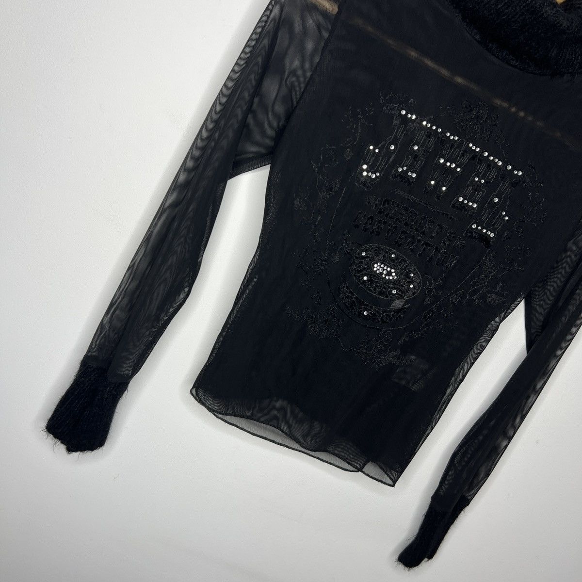 Japanese Brand Vintage Mesh Top Miss Sixty JPG If Six Was Nine LGB Style Size S / US 4 / IT 40 - 3 Thumbnail