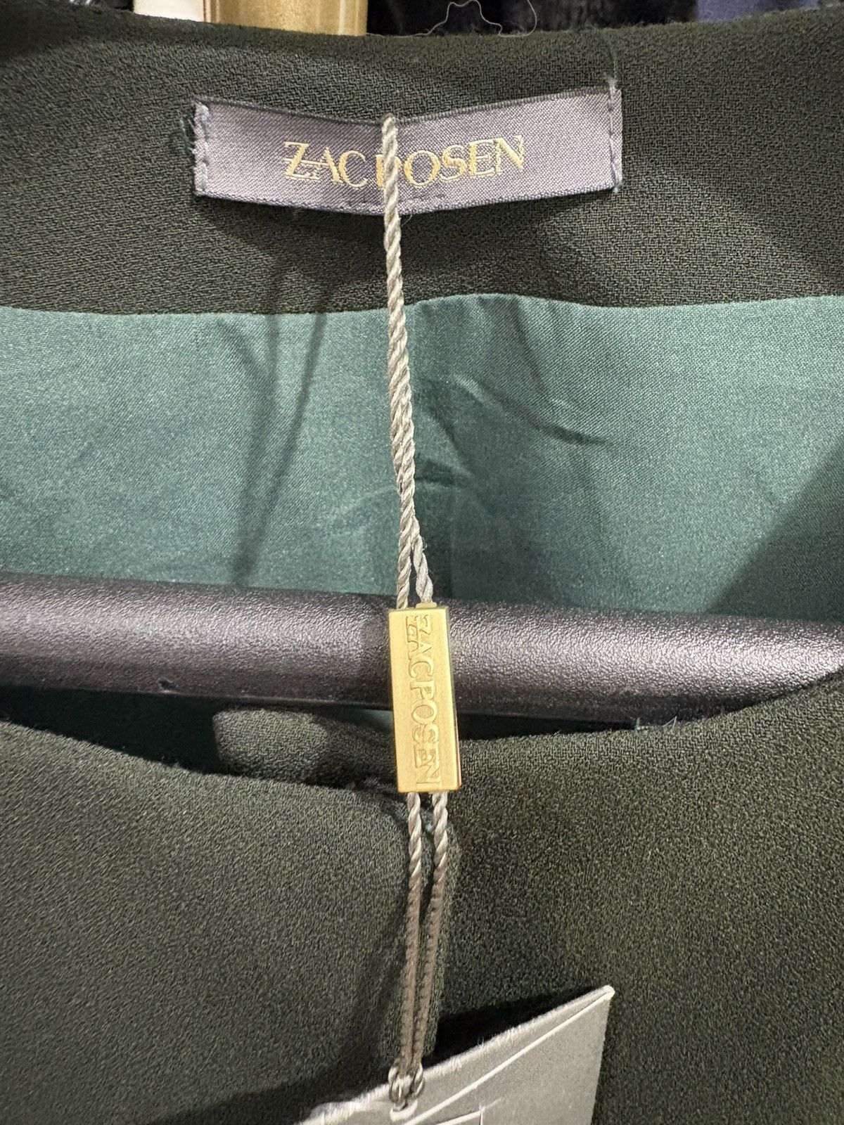 Zac Posen NWT Zac Posen Green Velvet Dream Spring Coat Sz 18 Rare!! Size XXL / US 16-18 / IT 52-54 - 15 Thumbnail