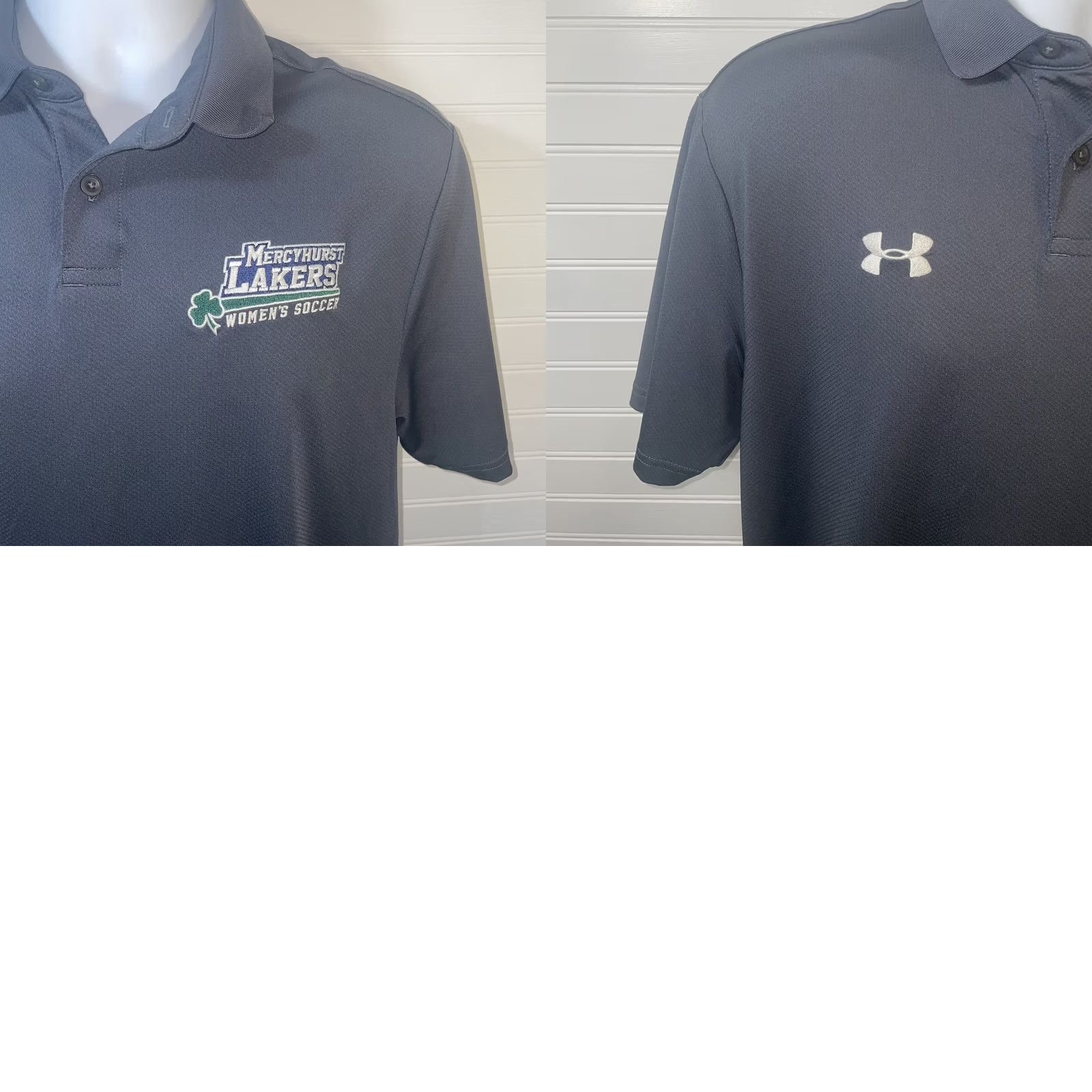 Under Armour Mercyhurst University Lakers Women Soccer Polo Shirt - Gray - Medium - Under Armour HeatGear Size M / US 6-8 / IT 42-44 - 11 Thumbnail