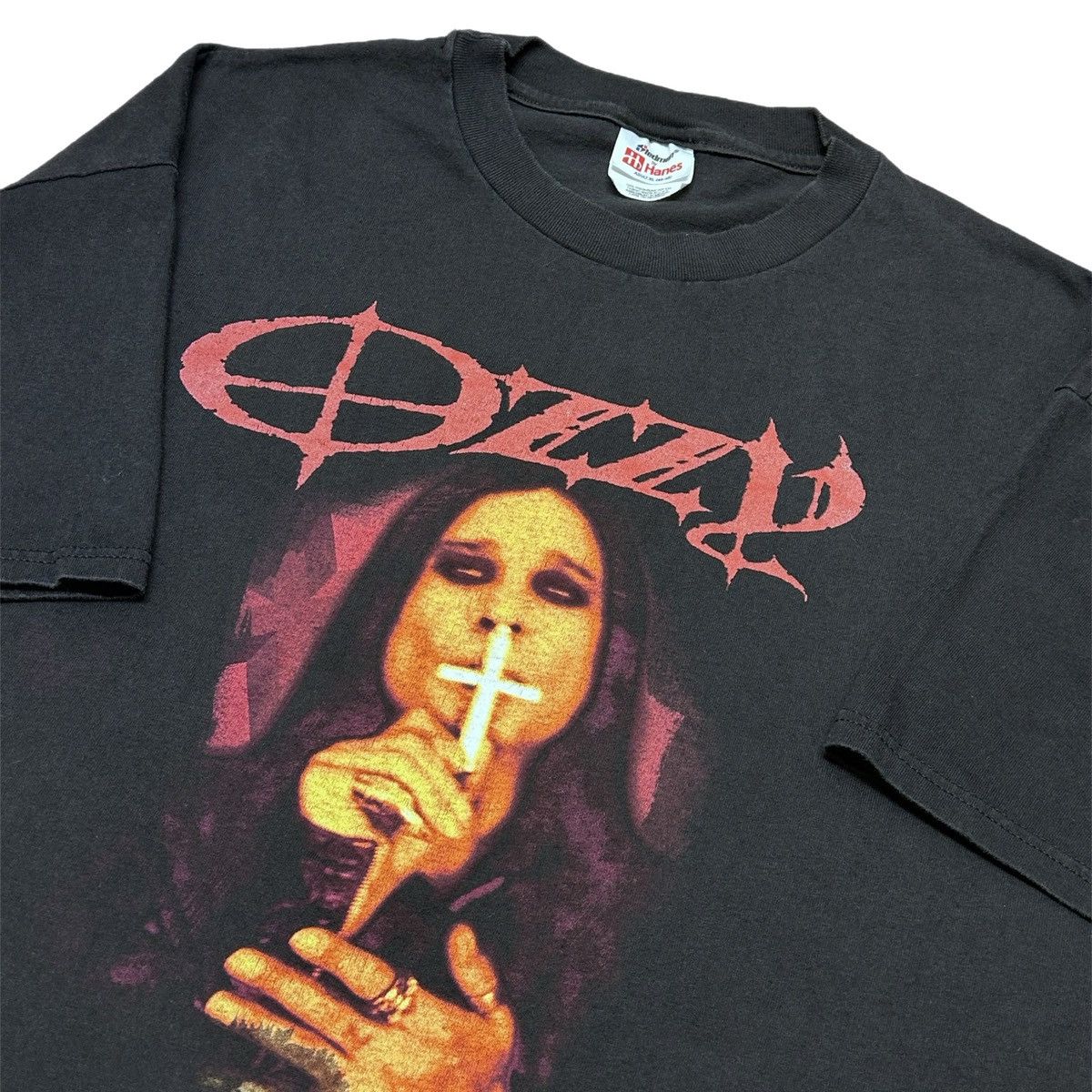Vintage Vtg Ozzy Osbourne 2001 T Shirt Black XL Prince Of Darkness Size US XL / EU 56 / 4 - 1 Thumbnail