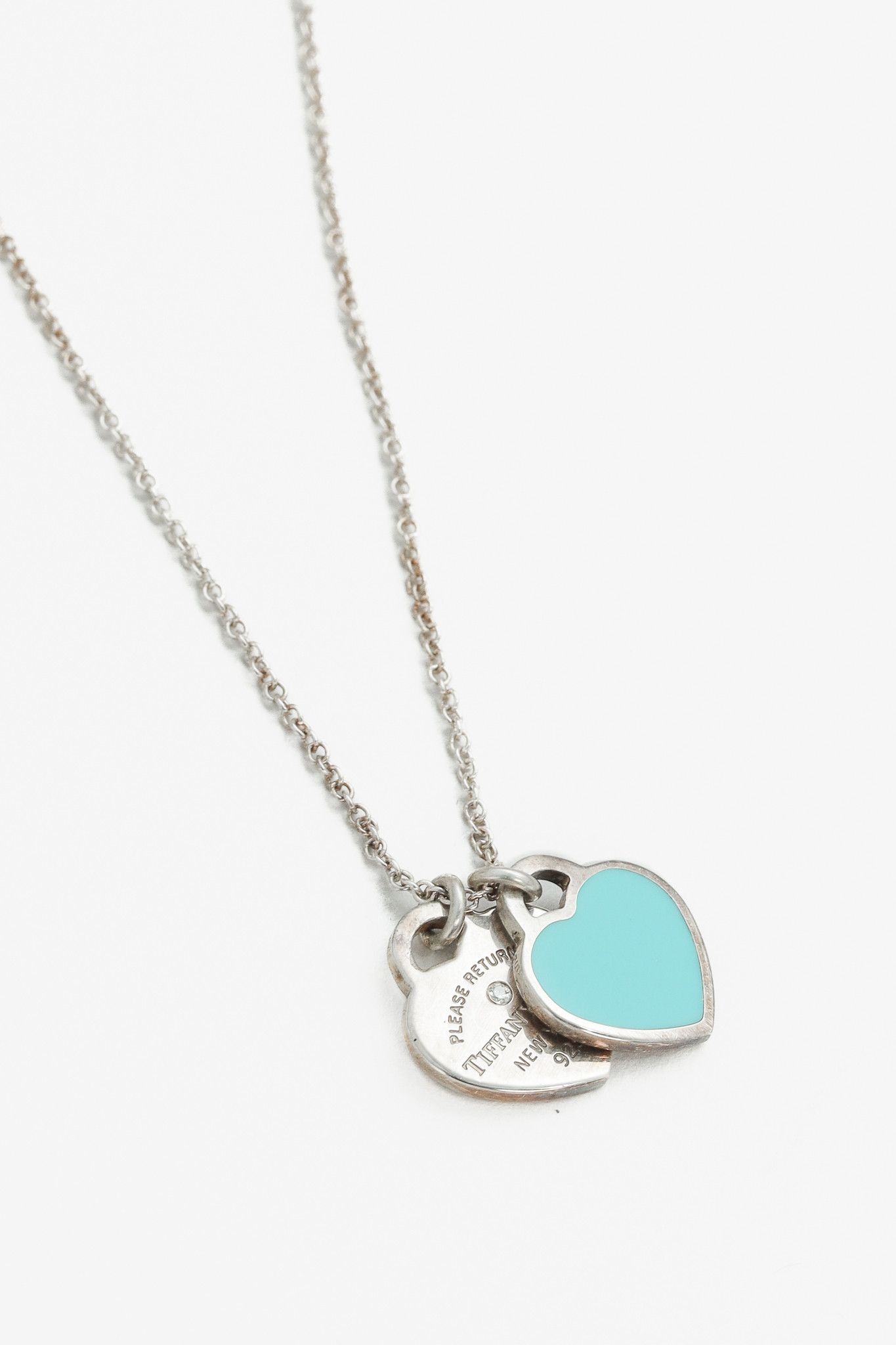 Tiffany & Co. Tiffany & Co. Return To Tiffany Twin Hearts Silver Necklace Size ONE SIZE - 3 Thumbnail