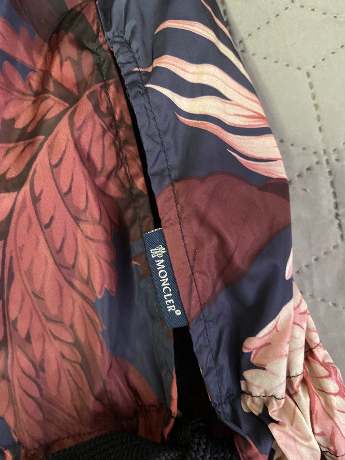 Moncler Grenoble Moncler Burgundy Printed Polyamide Hooded Jacket Size M / US 6-8 / IT 42-44 - 14 Thumbnail