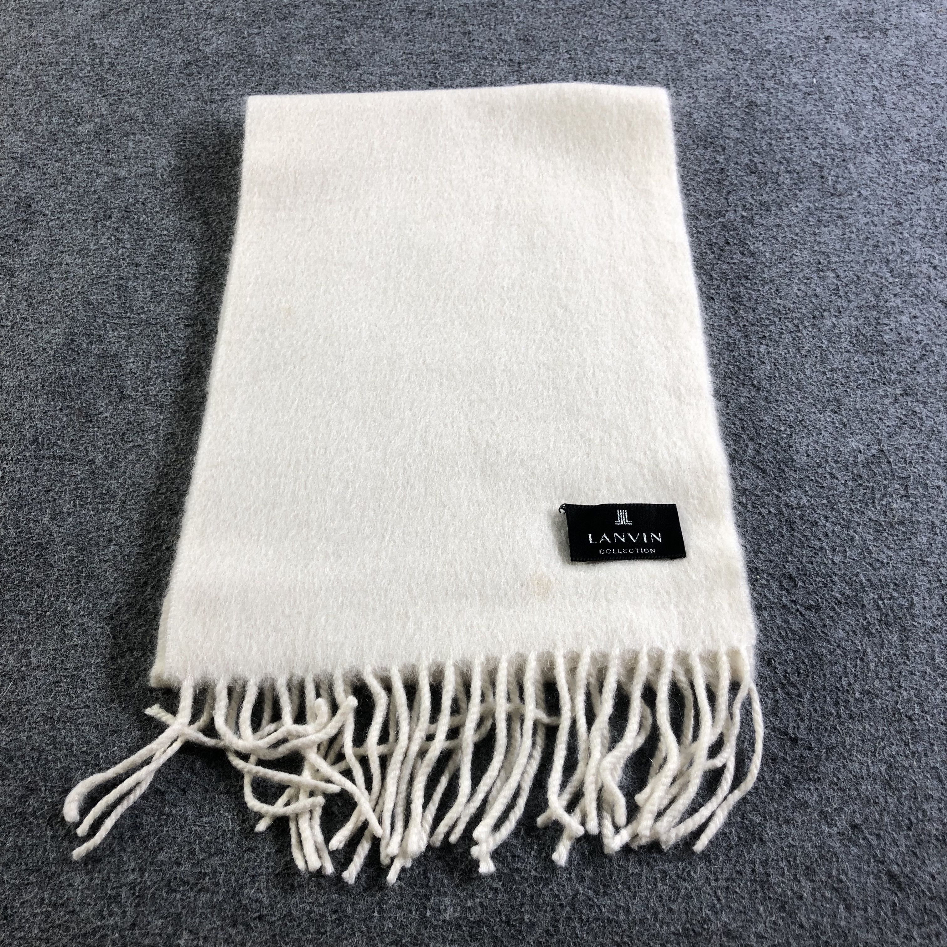Lanvin Lanvin Cashmere Scarf Muffler Neckwear V2487 Size ONE SIZE - 2 Thumbnail