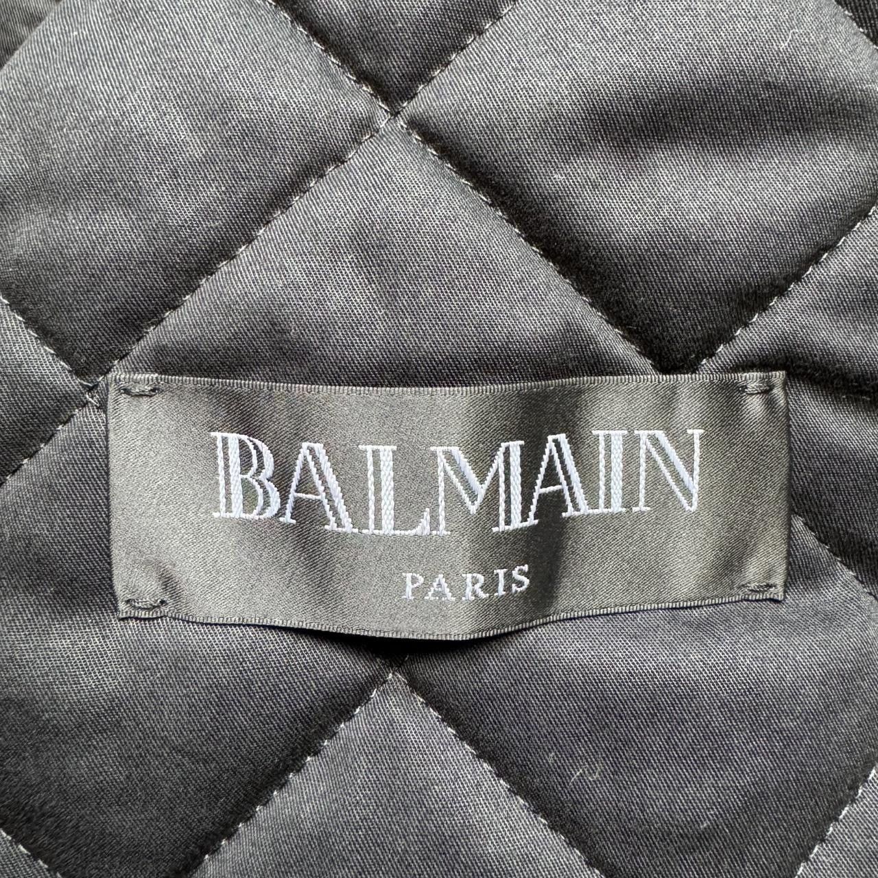 Balmain Balmain Paris 2017 black leather biker jacket with fur hood Size US L / EU 52-54 / 3 - 6 Thumbnail