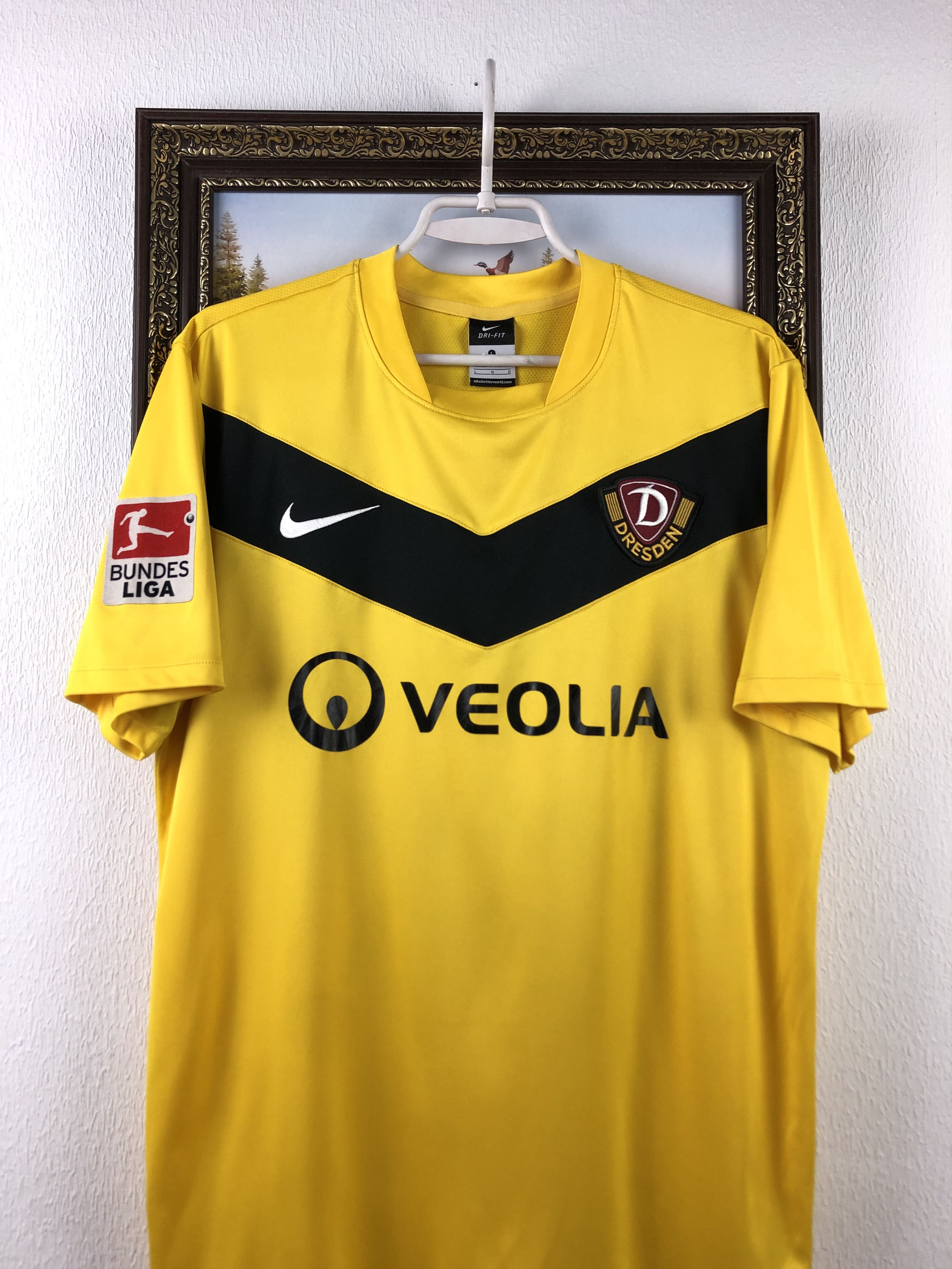 Nike Dynamo Dresden shirt 2011 Soccer Koch Jersey Player Issue Size US L / EU 52-54 / 3 - 5 Thumbnail
