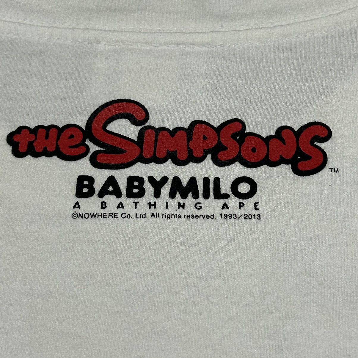 Bape × The Simpsons Baby Milo X The Simpsons Tee Size US L / EU 52-54 / 3 - 3 Thumbnail