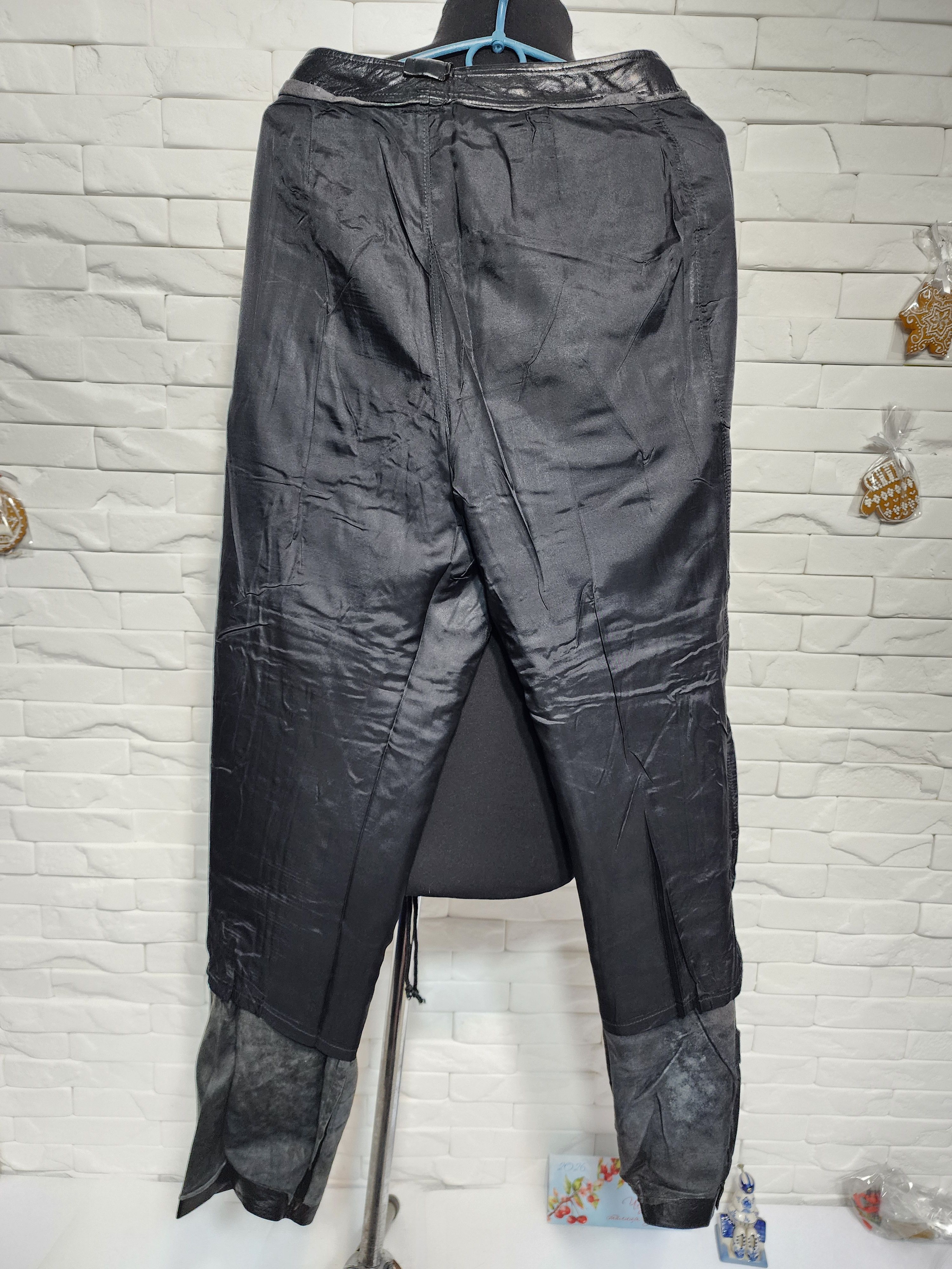 Other Black Leather Pants: Women's Style Genuine Leather Trousers Size 28" / US 6 / IT 42 - 8 Thumbnail