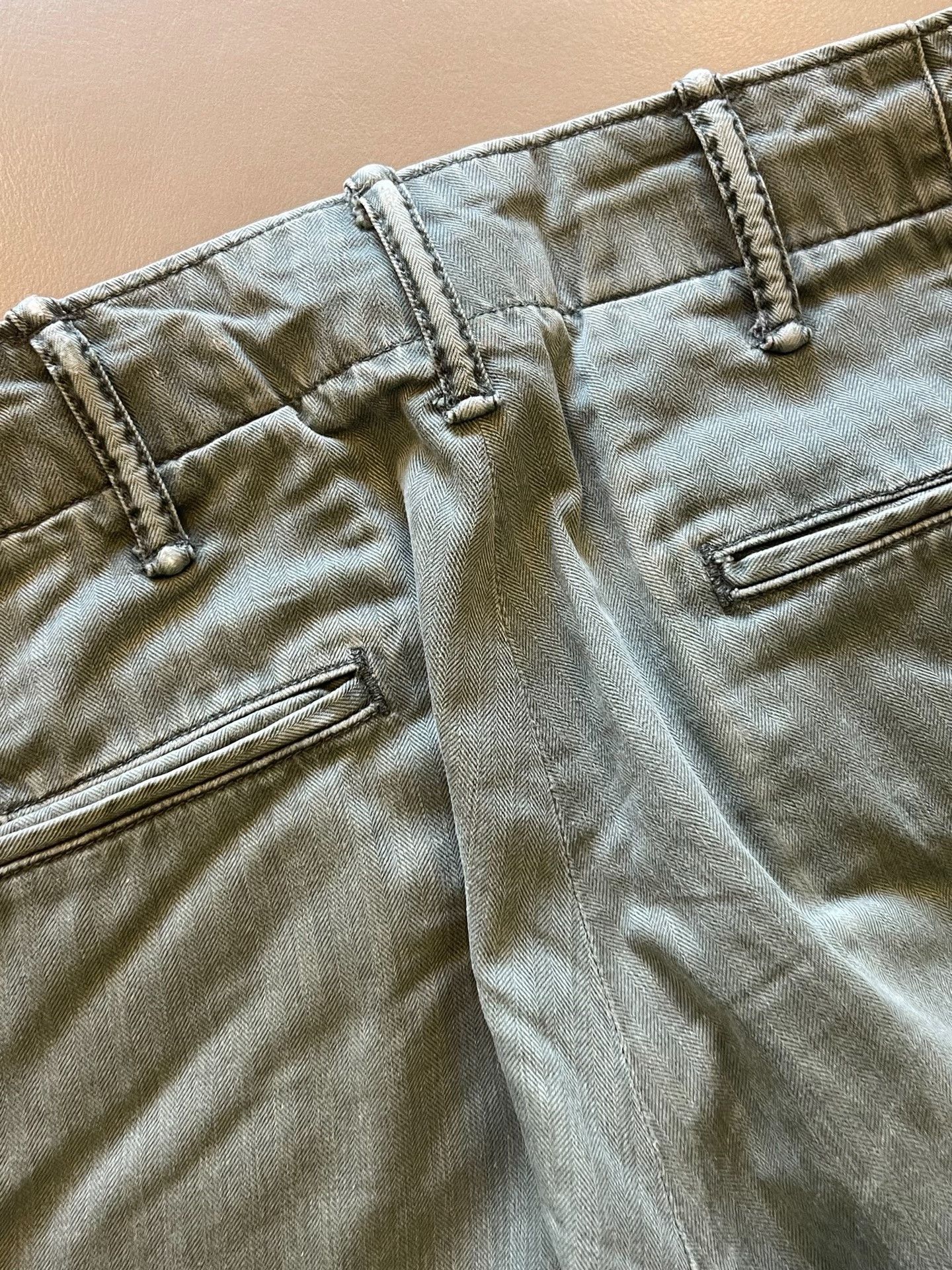 RRL Ralph Lauren RRL Herringbone Loose Casual Pants Size US 26 / EU 42 - 5 Thumbnail