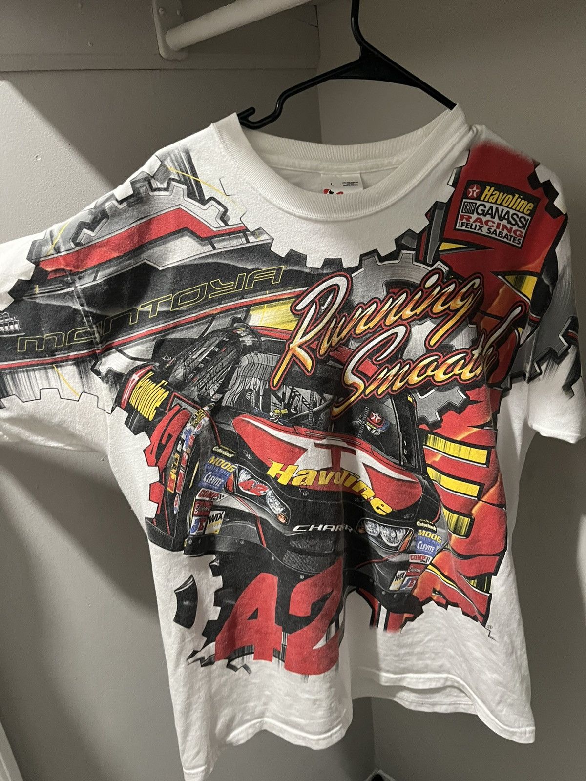 Vintage Vintage havoline Montoya racing tee Size US L / EU 52-54 / 3 - 1 Thumbnail