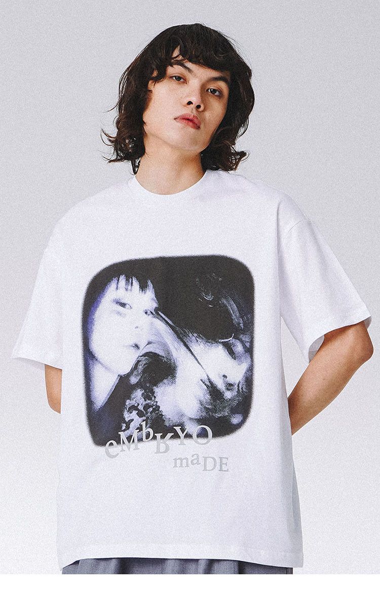 Japanese Brand Streetwear T-shirt Illusion Girl Size US XL / EU 56 / 4 - 2 Thumbnail