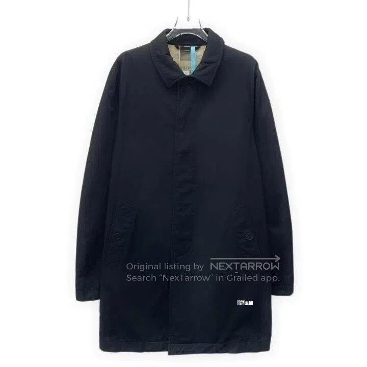 Burberry Burberry Black Cotton Lapel Long. Size US M / EU 48-50 / 2 - 1 Thumbnail