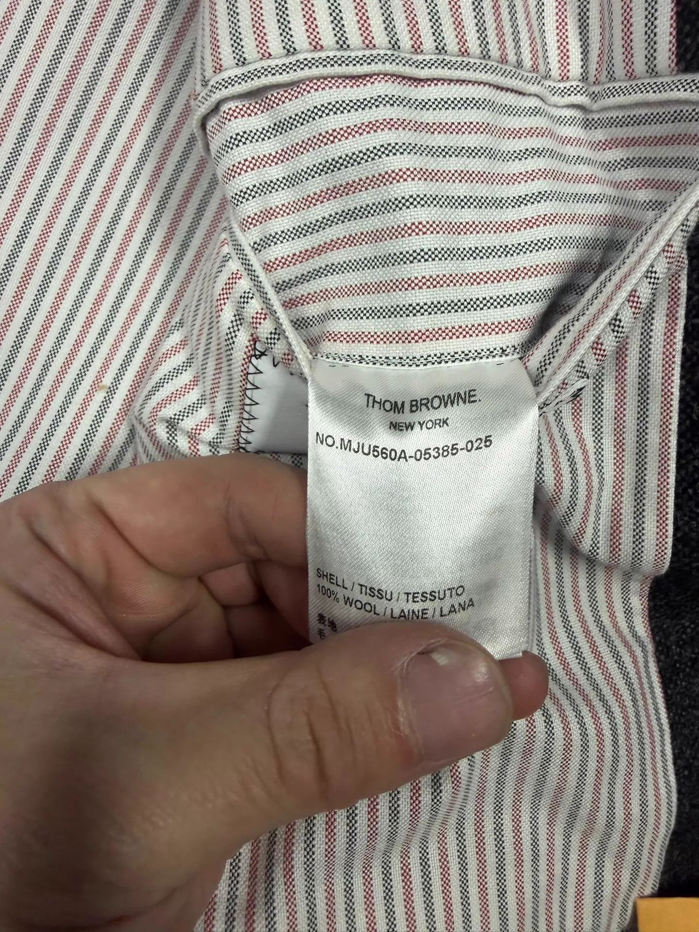 Thom Browne Thom Browne 4-Bar Suit Jacket Men Black/Gray Rare Thick Size US M / EU 48-50 / 2 - 5 Thumbnail