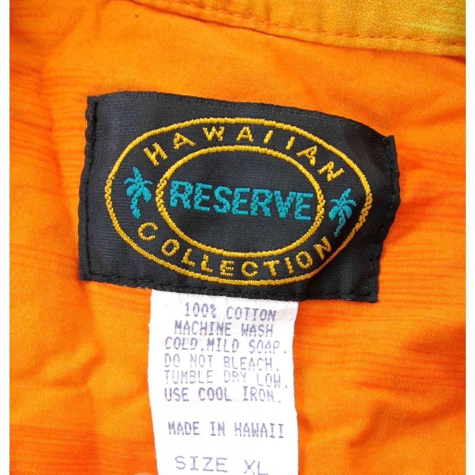 Vintage VINTAGE Hawaiian Reserve Collection Orange Surf Floral Short Sleeve Shirt Men XL Size US XL / EU 56 / 4 - 4 Thumbnail