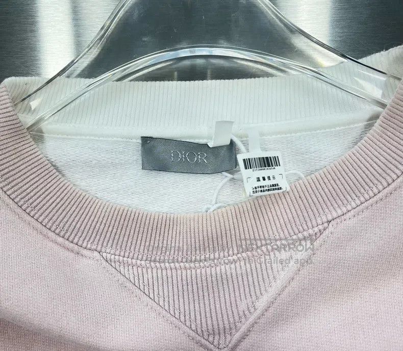 Dior Dior Pink Embroidered Letter Logo Printed Long-Sleeved Swe Size US XXS / EU 40 - 3 Thumbnail