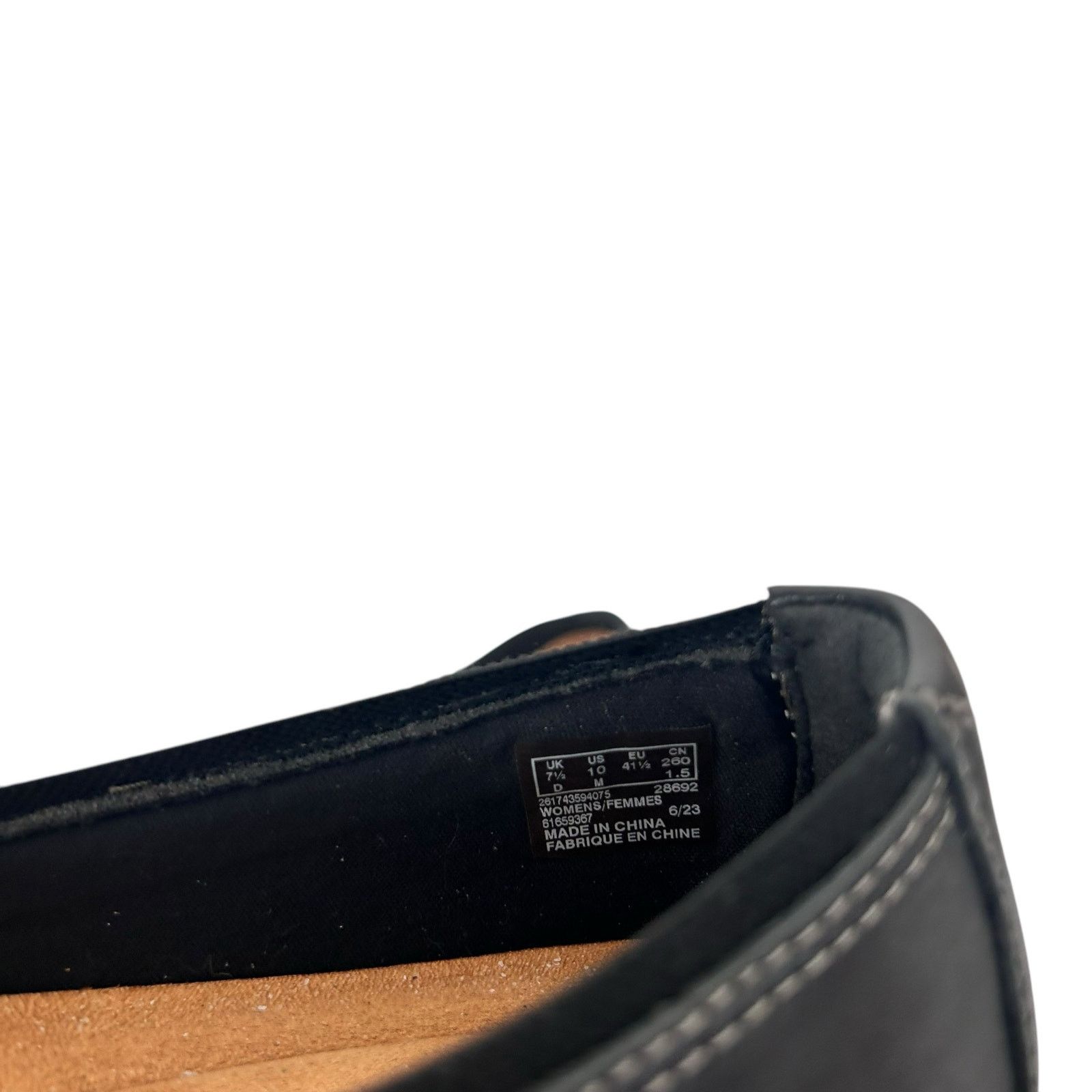 Clarks Clarks Collection Black Leather Meadow Opal Flats Shoes 10 Size US 10 / IT 40 - 5 Thumbnail