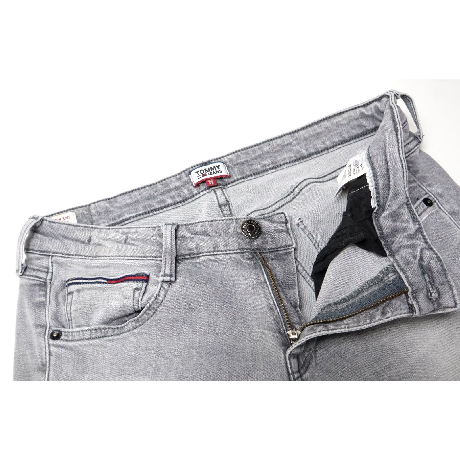 Tommy Hilfiger TOMMY HILFIGER Jeans Scarlett Low Rise Skinny Grey Women's W29/L32 Denim Marlet Slim Fit Grey Size 29" - 4 Thumbnail