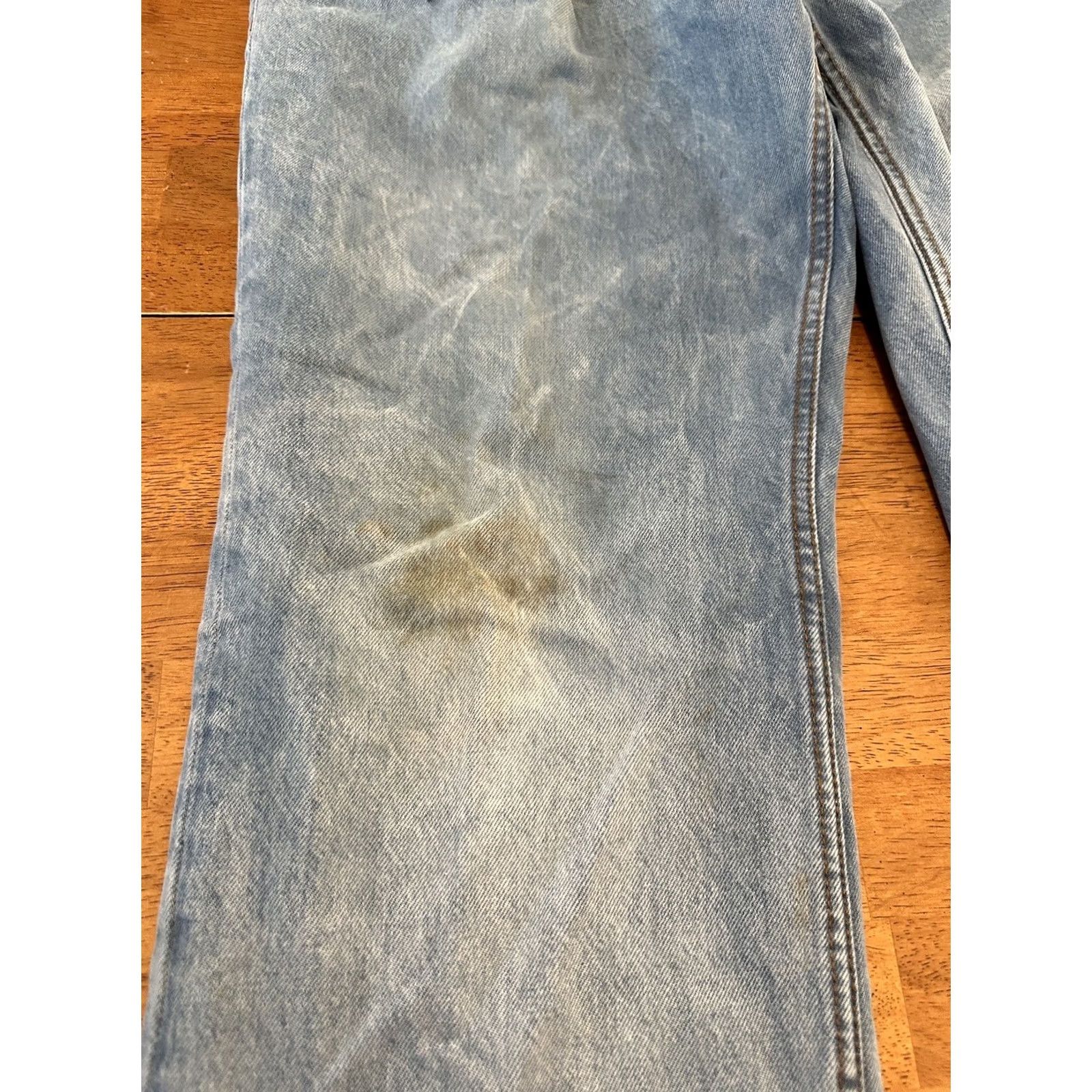 True Religion True Religion Ricky Relaxed Straight Jeans Men's 40x33 Blue Denim Dark Button Embroidered Size US 40 / EU 56 - 2 Thumbnail