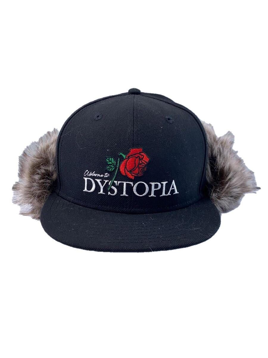image of New Era x Undercover Welcome To Dystopia Fur Hat in Black, Men's